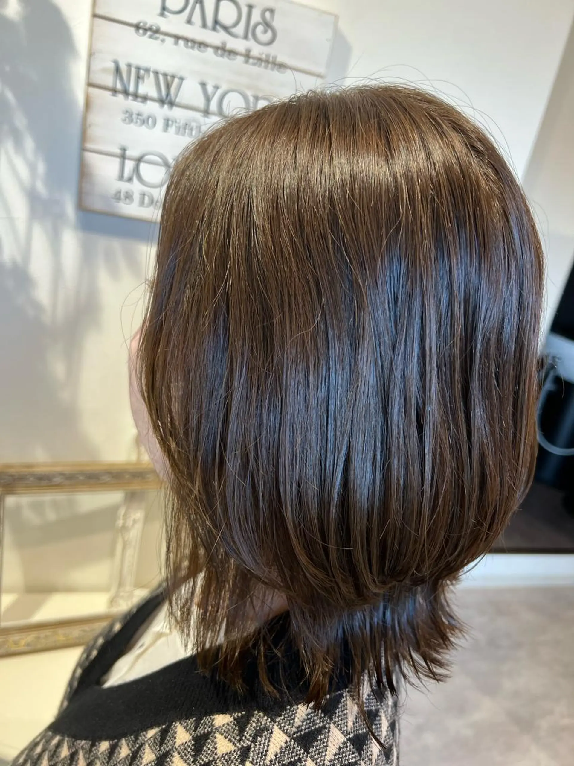 ミディアム カット ヘアカラー 井上 美春のヘアスタイル