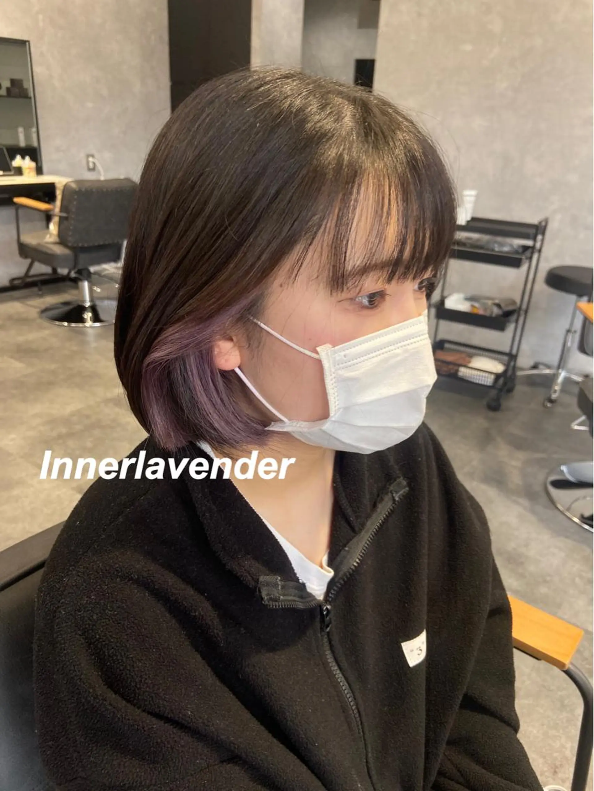 ショート カラー ヘアカラー プルエクステ/インナ ーカラー🦊はるなのヘアスタイル