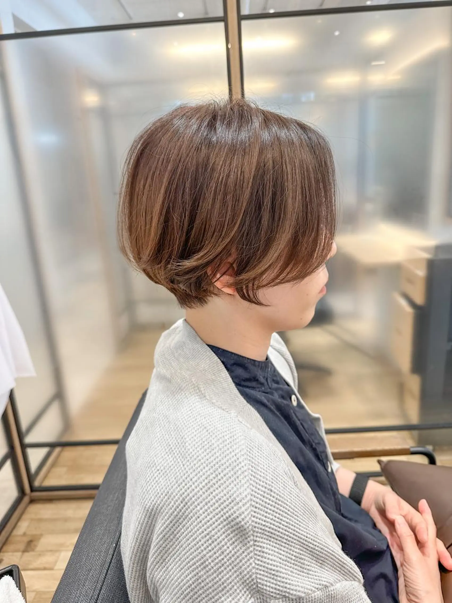 ショート カット ヘアカラー シノハラ ガクト ショート/白髪ぼかしのヘアスタイル