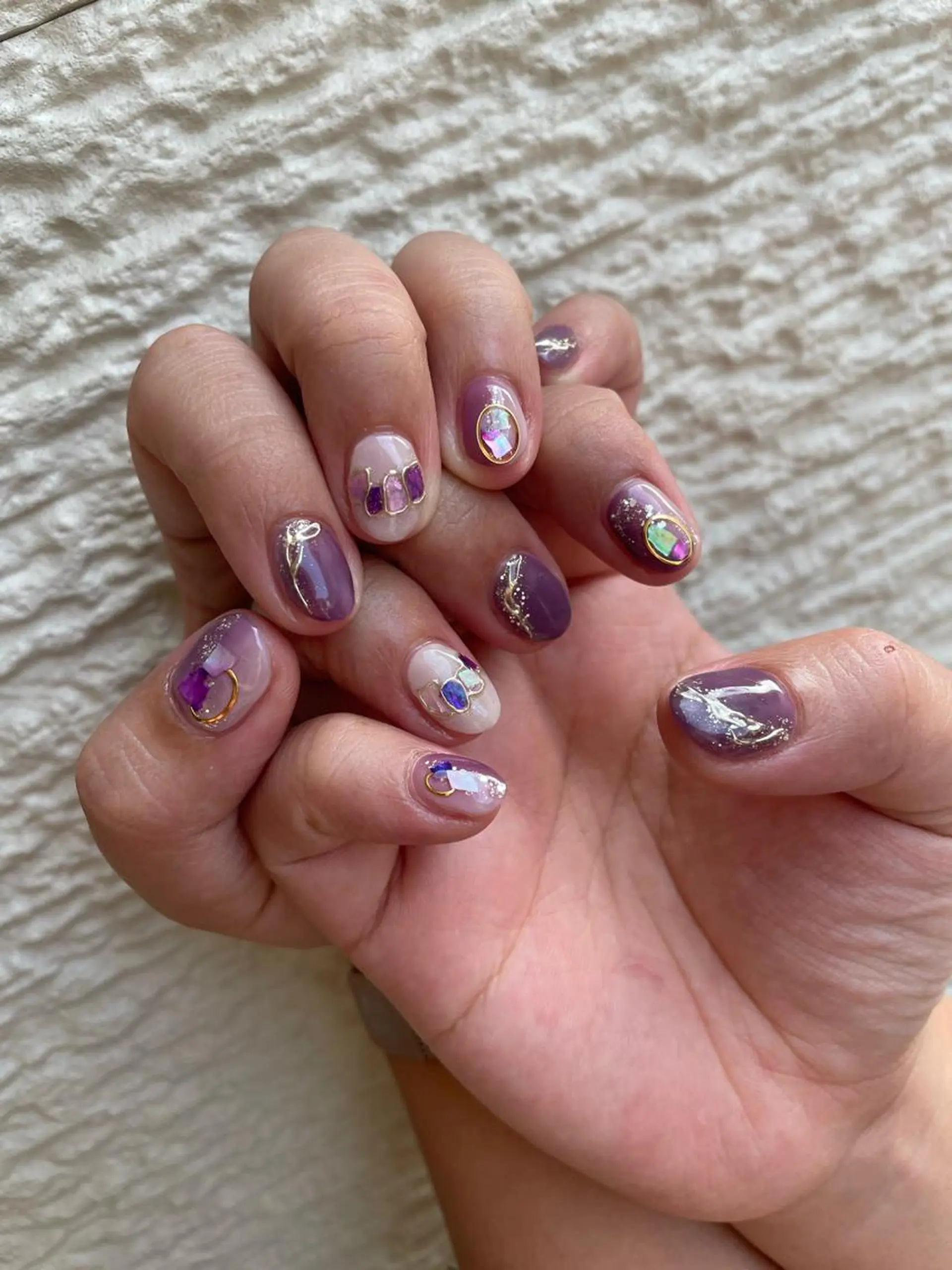 ロング カラー ヘアアレンジ キッズ ネイル マツエク・マツパ アイブロウ 福田 加奈のネイルデザイン