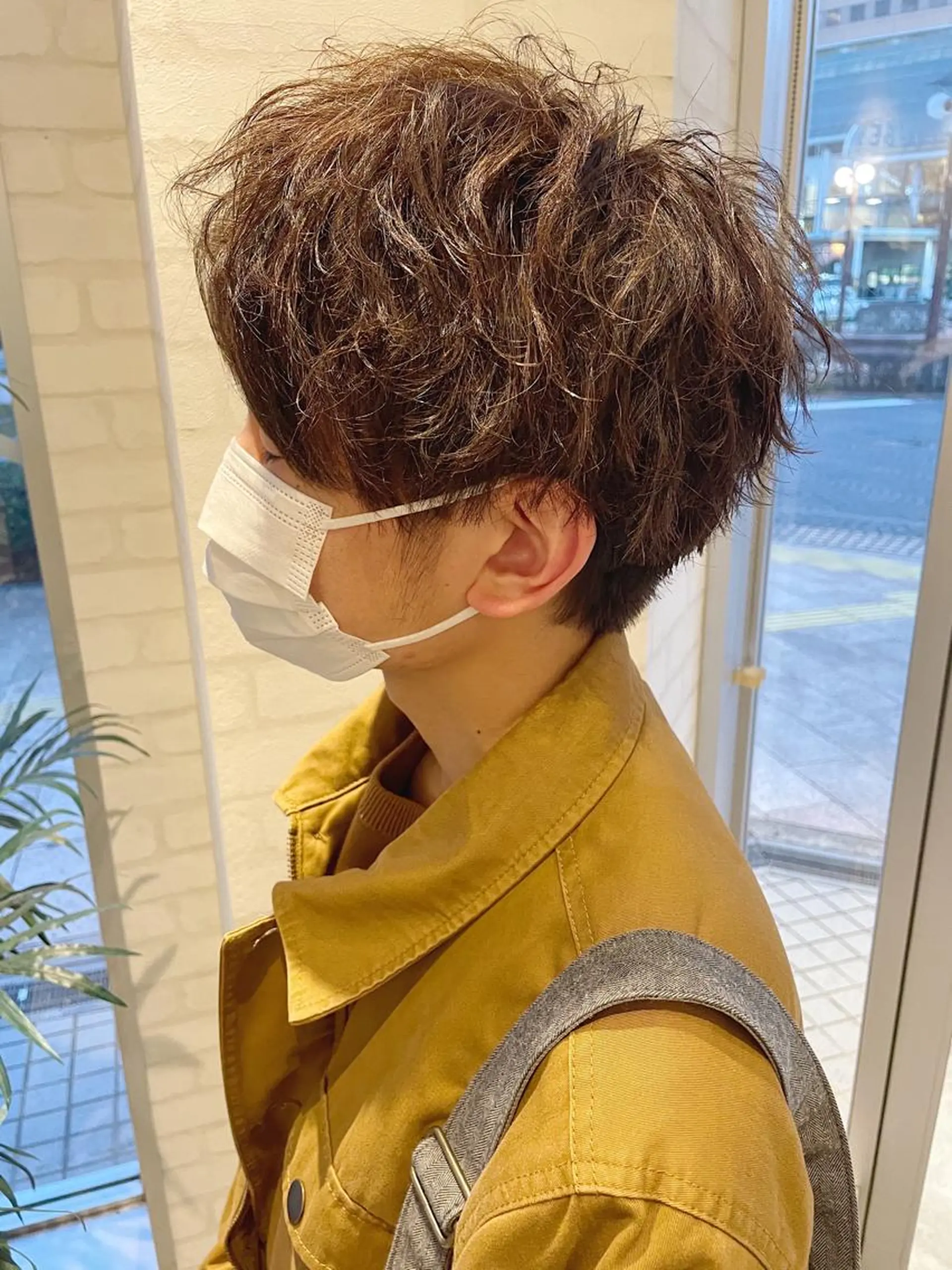 パーマ メンズ ケアブリーチ /髪質 改善/古橋圭史郎のヘアスタイル