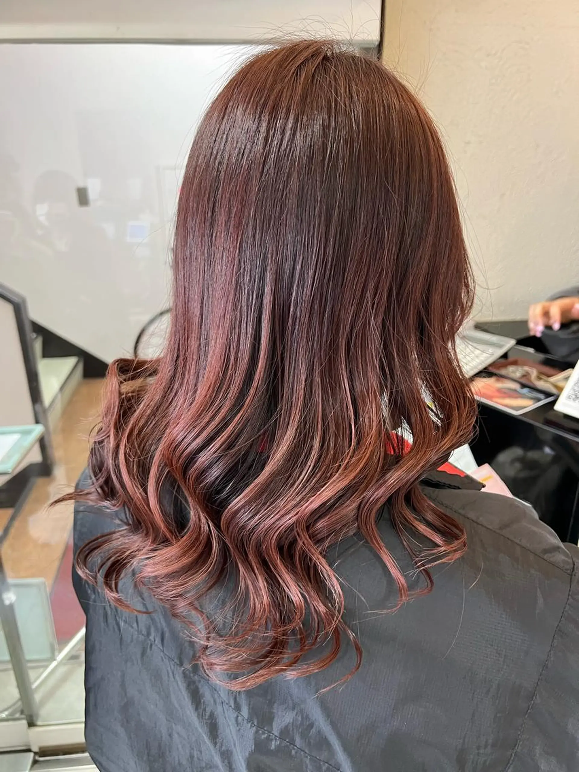 セミロング カラー エクステ＆艶カラー 🎀YURINA🎀のヘアスタイル