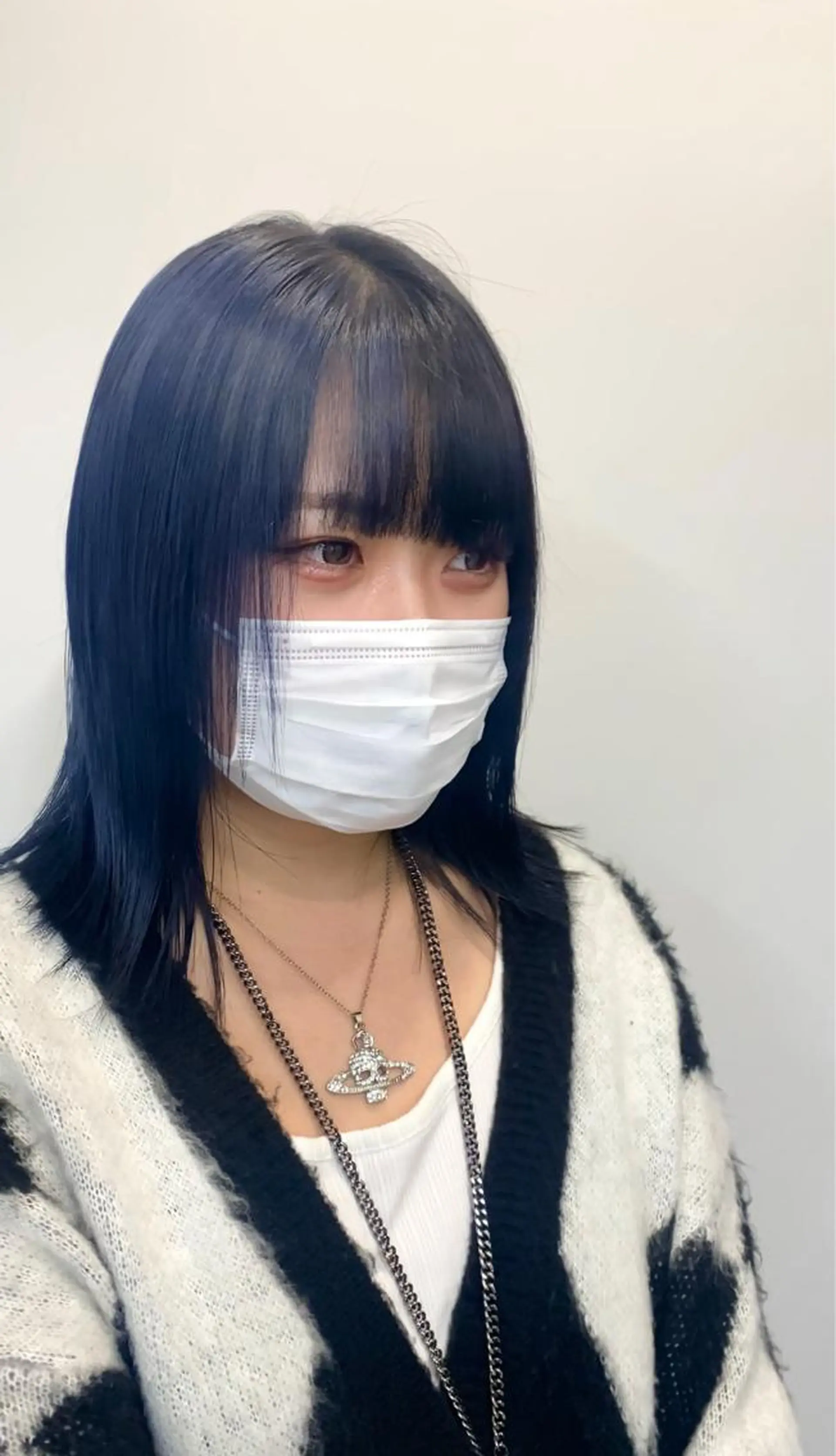 ミディアム 似合わせカット sunc所属・梅田l大人韓国ヘア レイヤー×艶カラーのヘアスタイル