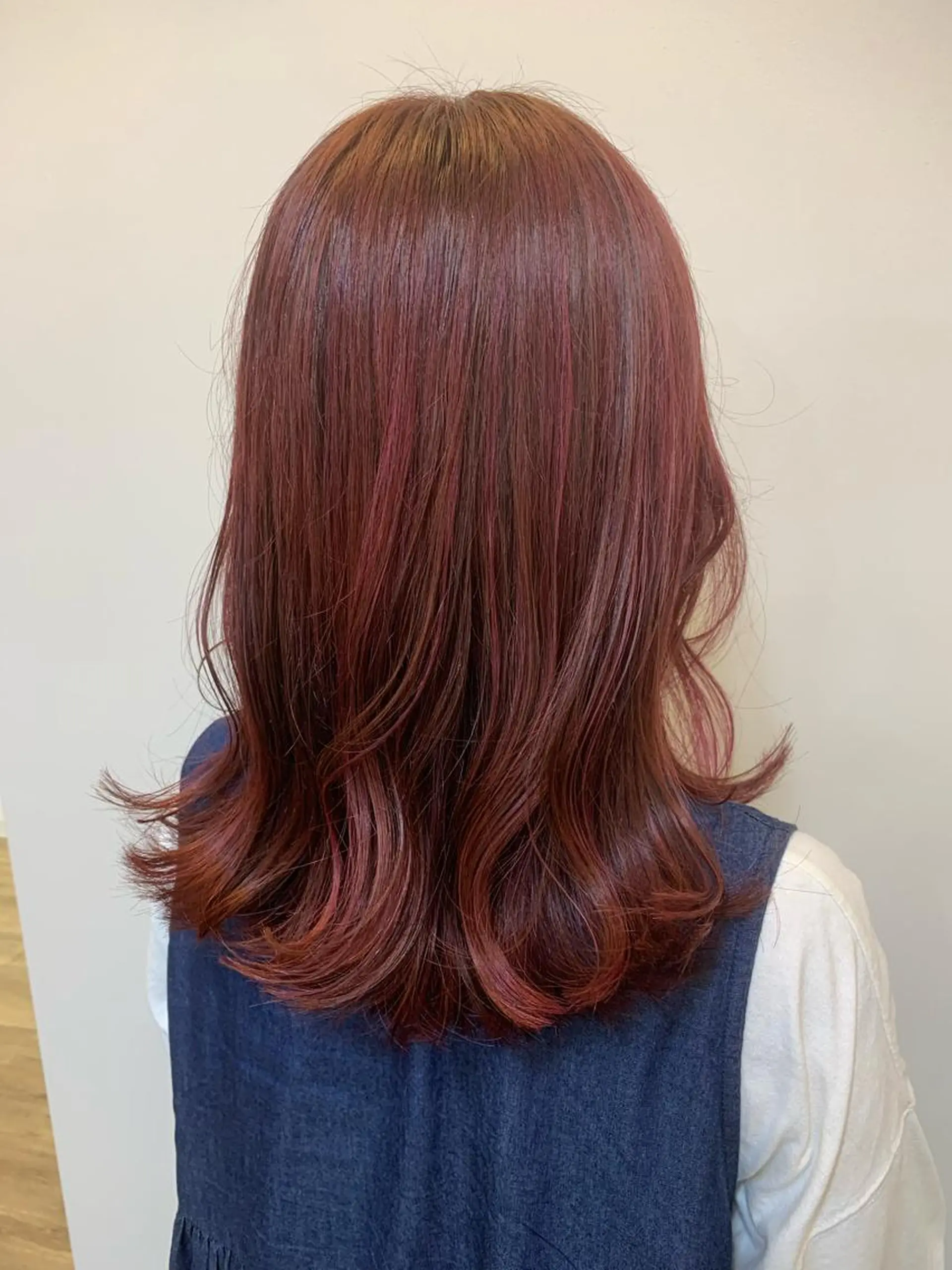 セミロング ボブ ハイライト 髪質改善 カット ヘアカラー トリートメント オクミヅキ /髪質改善/梅田🫧のヘアスタイル