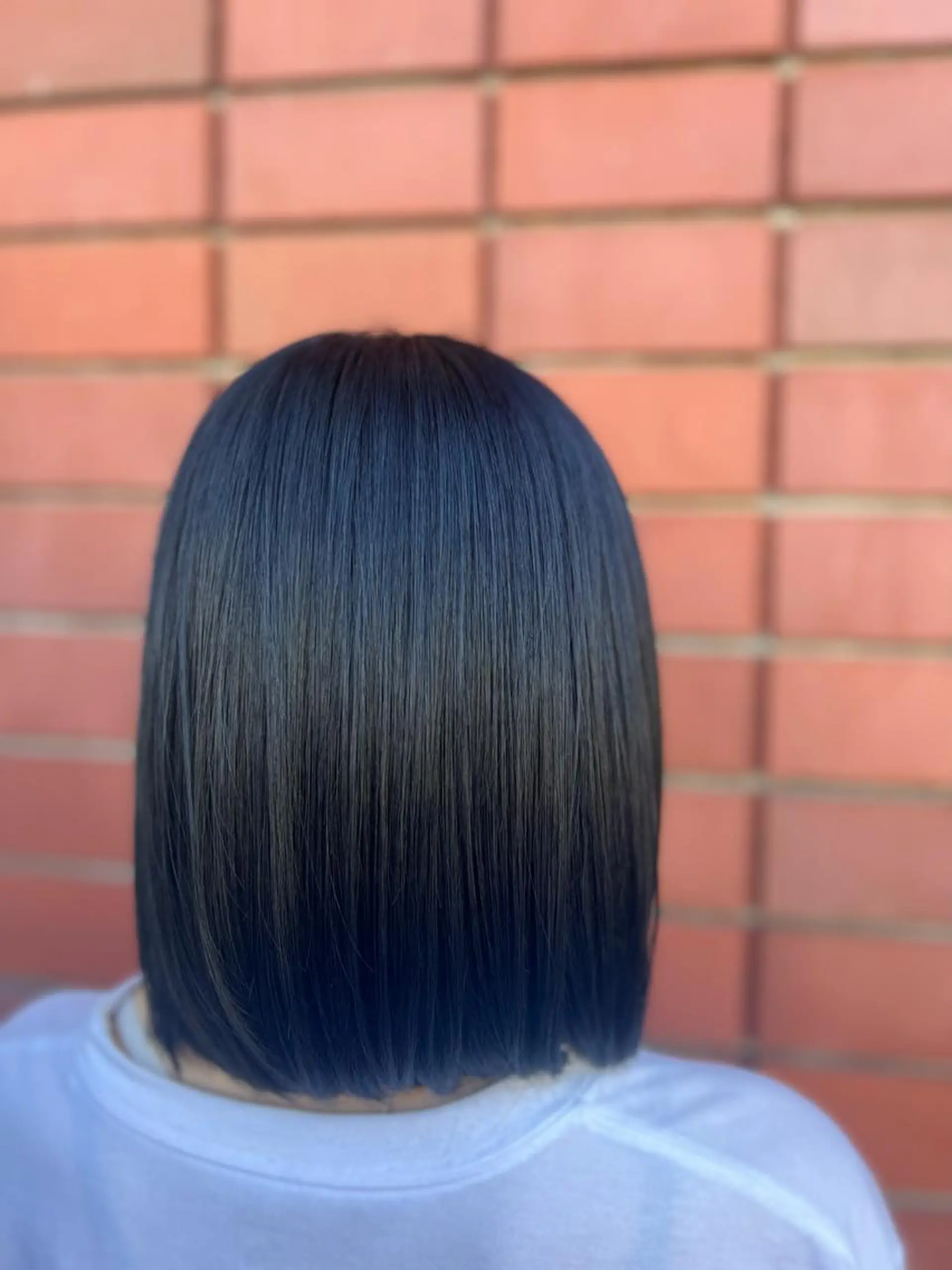 ショート カラー 黒髪 ブルーカラー ブルーブラック トリートメント 藤川 瑛梨奈のマツエク・マツパデザイン