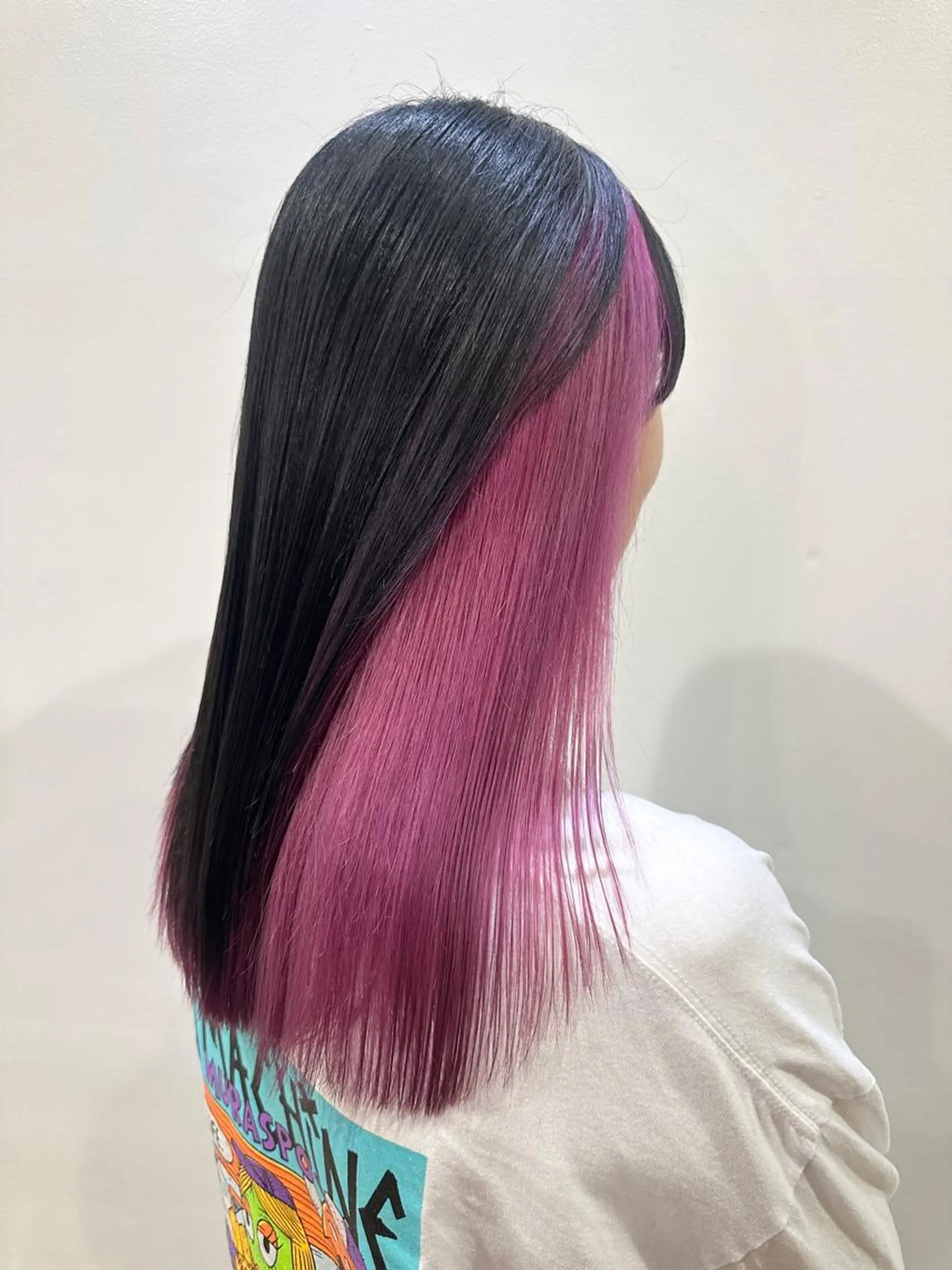 ロング カラー インナーカラー ピンクカラー 髪質改善特化【荻窪】 RYOTOのヘアスタイル