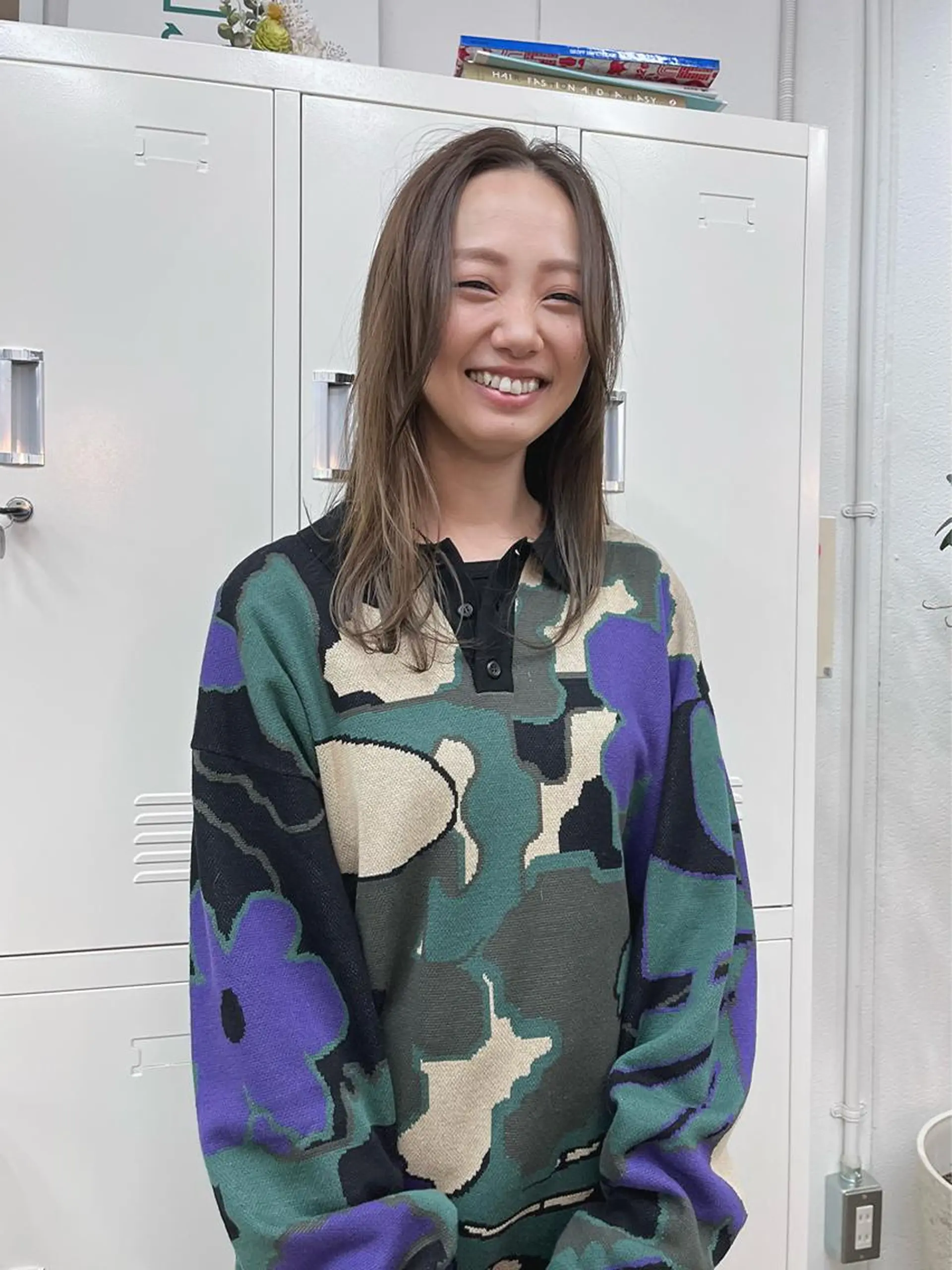 セミロング カラー ヘアカラー トリートメント 堀江/心斎橋/西大橋 四ツ橋【Vers】のヘアスタイル