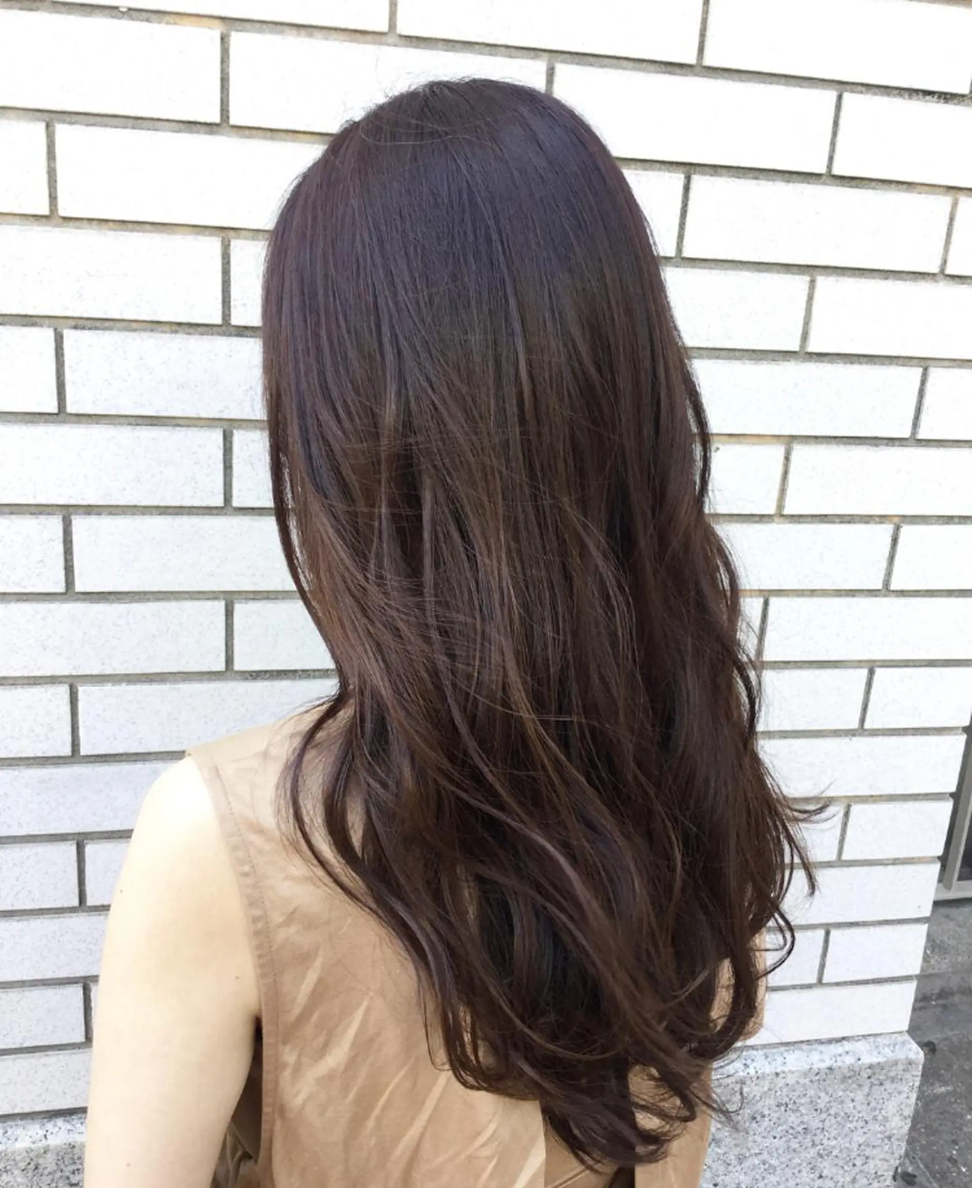 ロング カラー ブラウンカラー イルミナカラー ヘアカラー トリートメント 透明感カラー 松田晃代のヘアスタイル