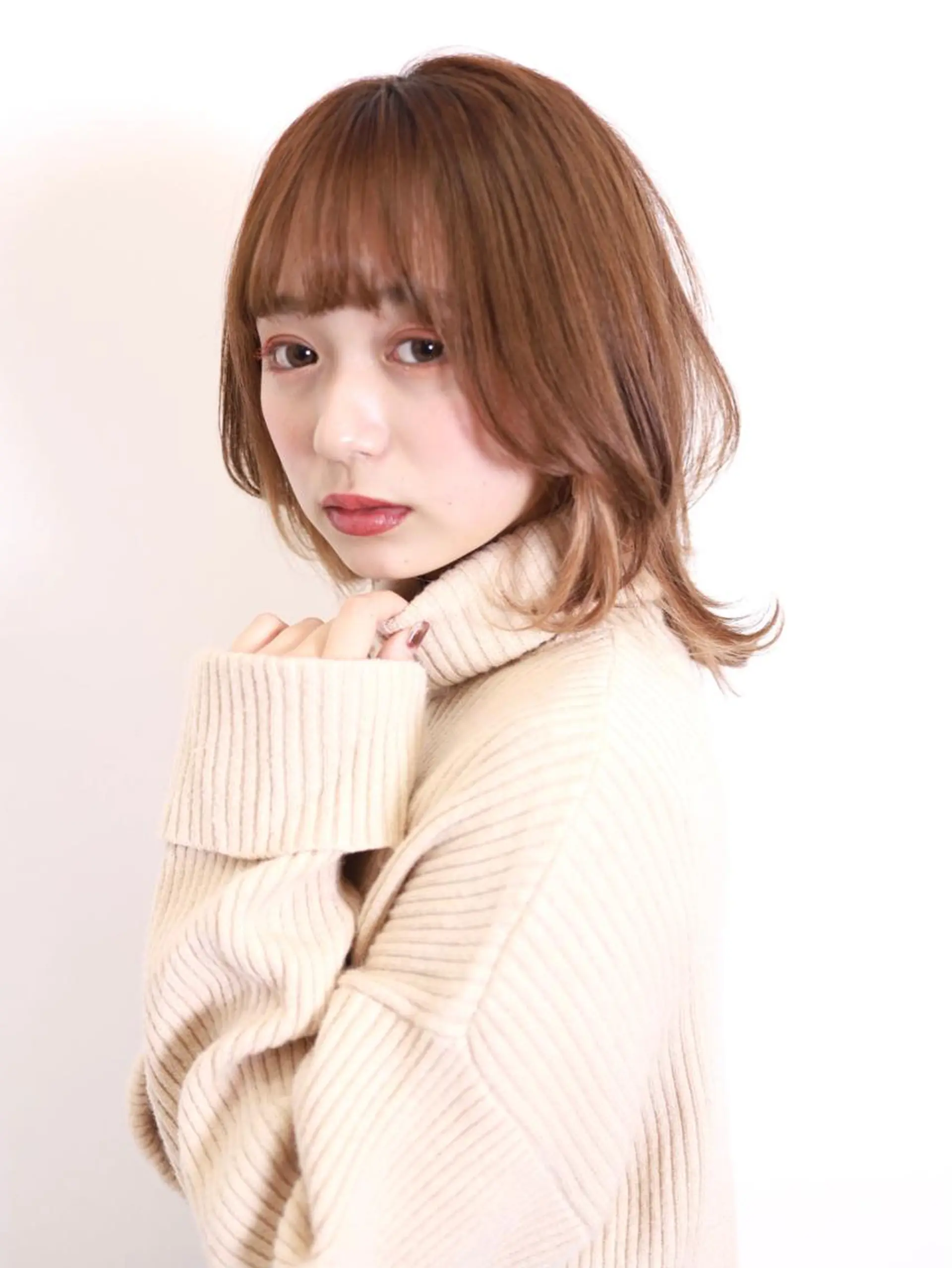 ミディアム レイヤーカット ウルフカット W/LIBERTY所属・W/LIBERTY 🌸鶴岡優のヘアスタイル