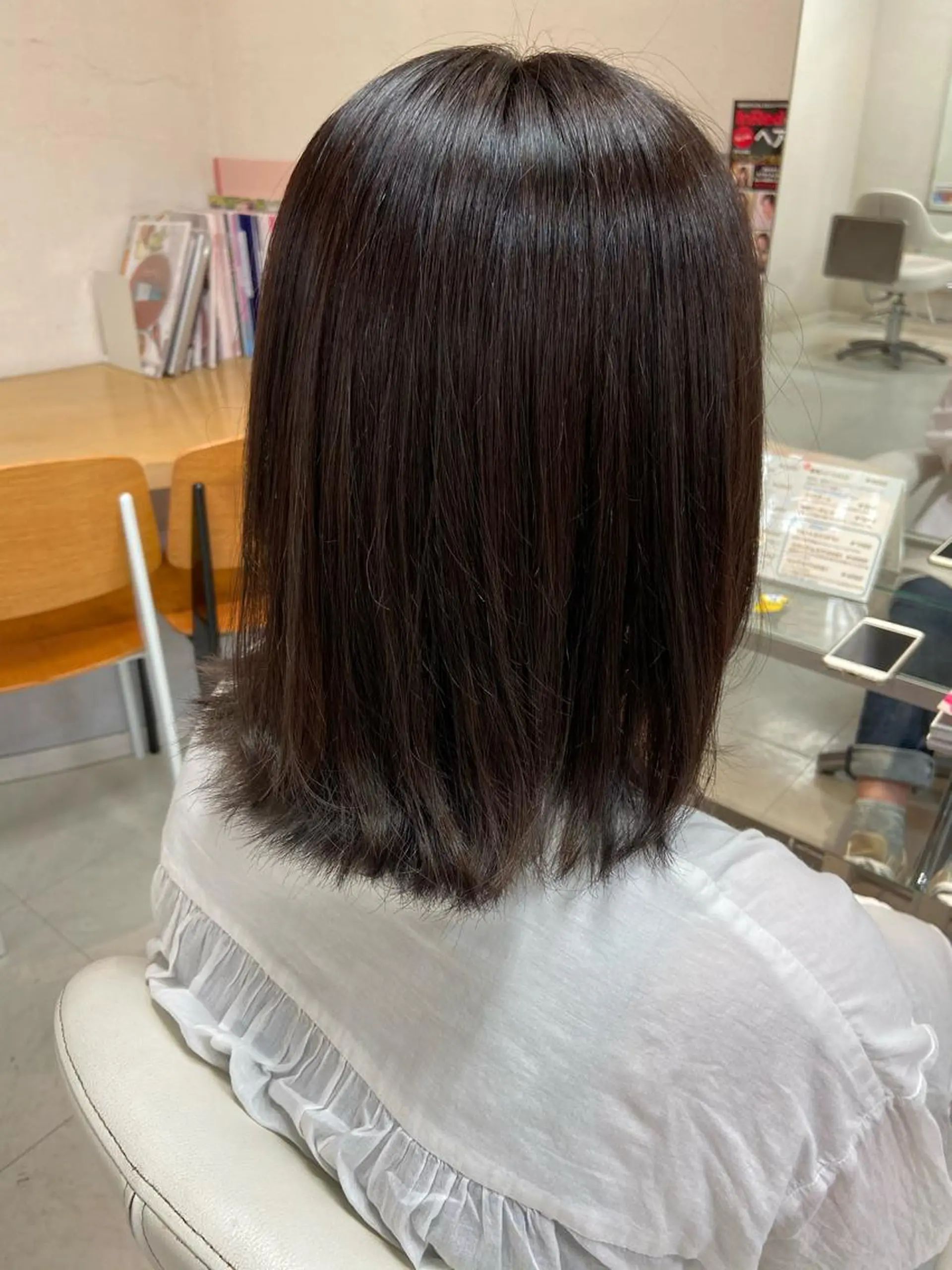 ミディアム パープルカラー 菊地 美憂のヘアスタイル