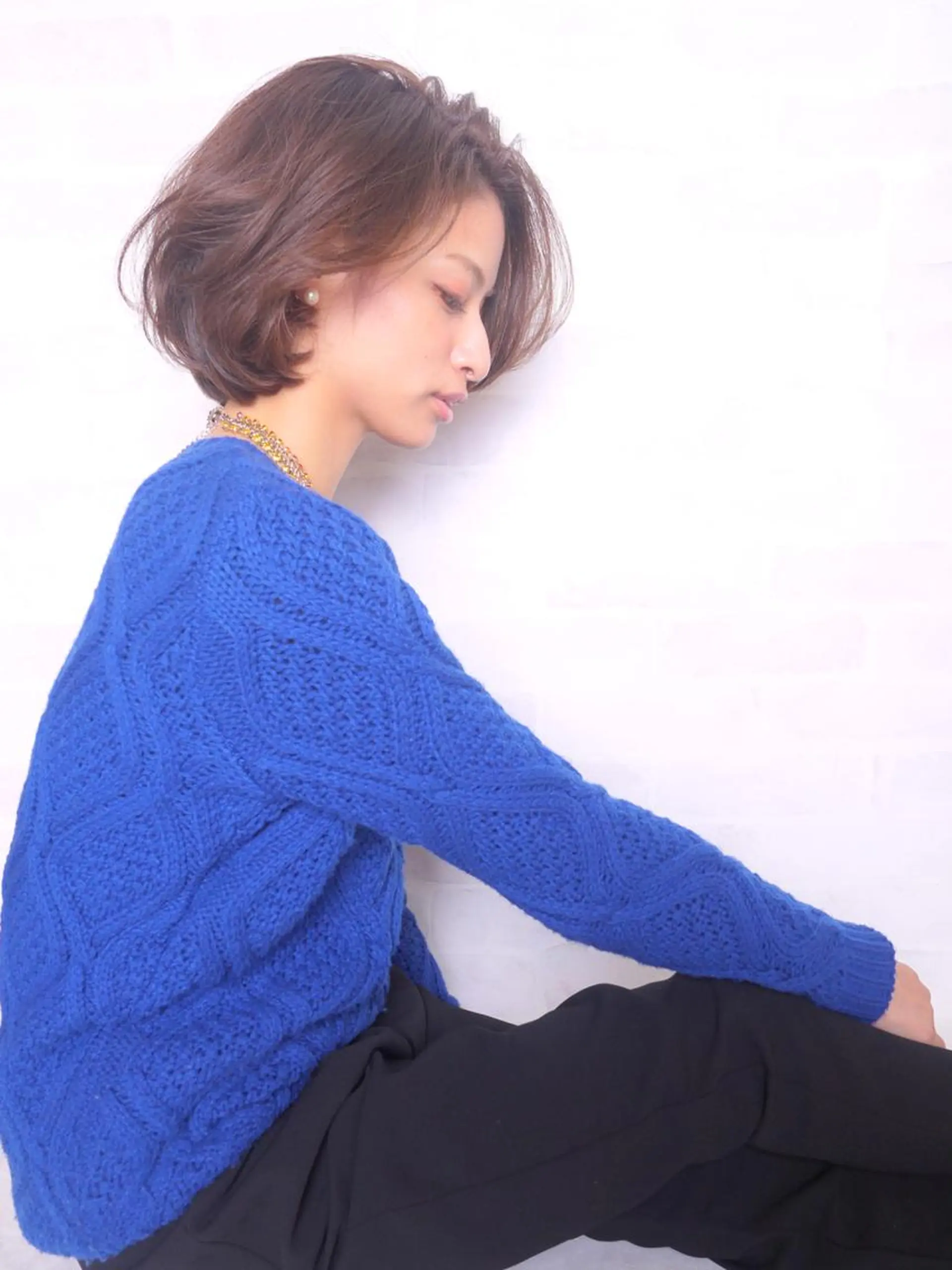 ショート カット ヘアカラー トリートメント HAIR BRAND Link トアロードのヘアスタイル