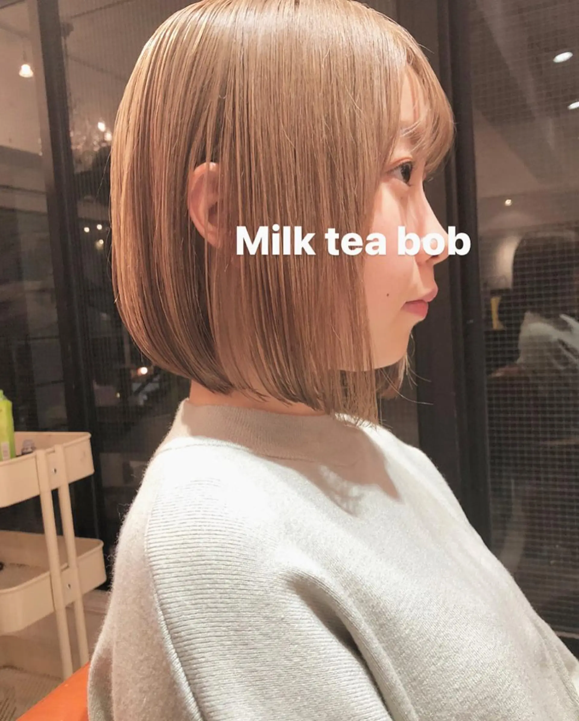 ミディアム カラー THE DAY所属・AKI HASHIMOTOのヘアスタイル
