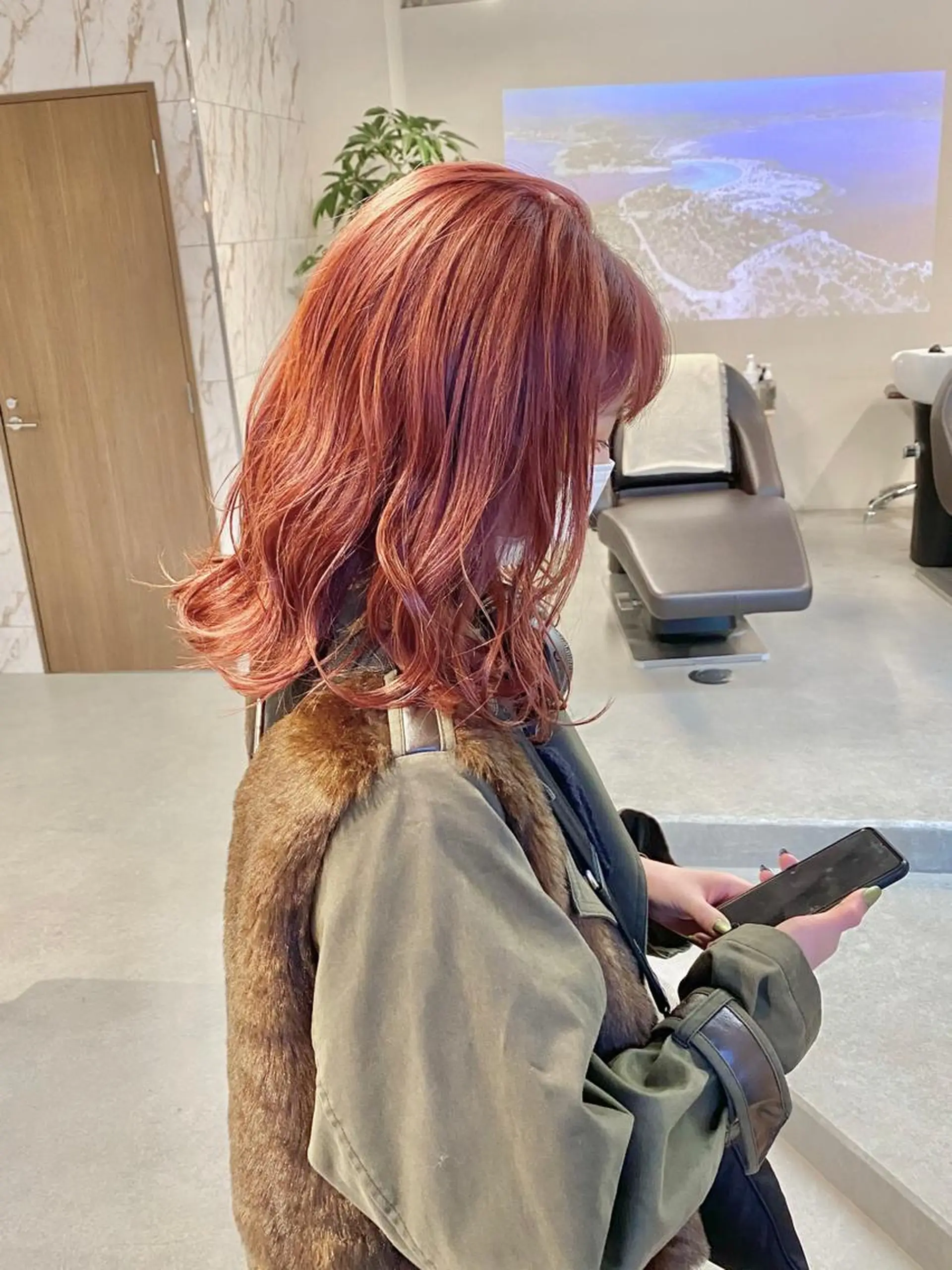 ミディアム カラー ベージュカラー ピンクカラー ピンクベージュ カット ヘアカラー トリートメント ❄️中川 慎之介❄️のヘアスタイル