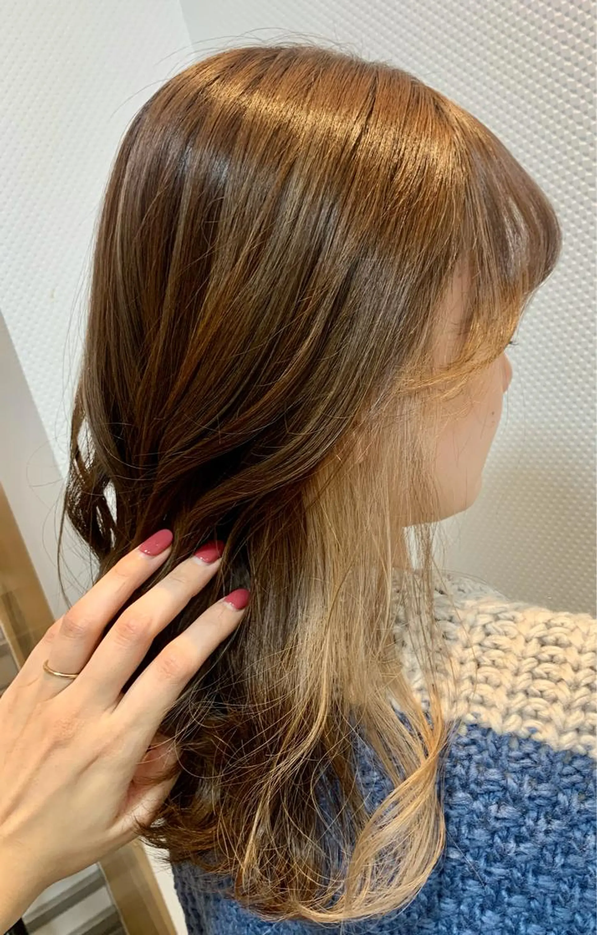 セミロング 韓国カット/透明感 Re.Labo岡本のヘアスタイル