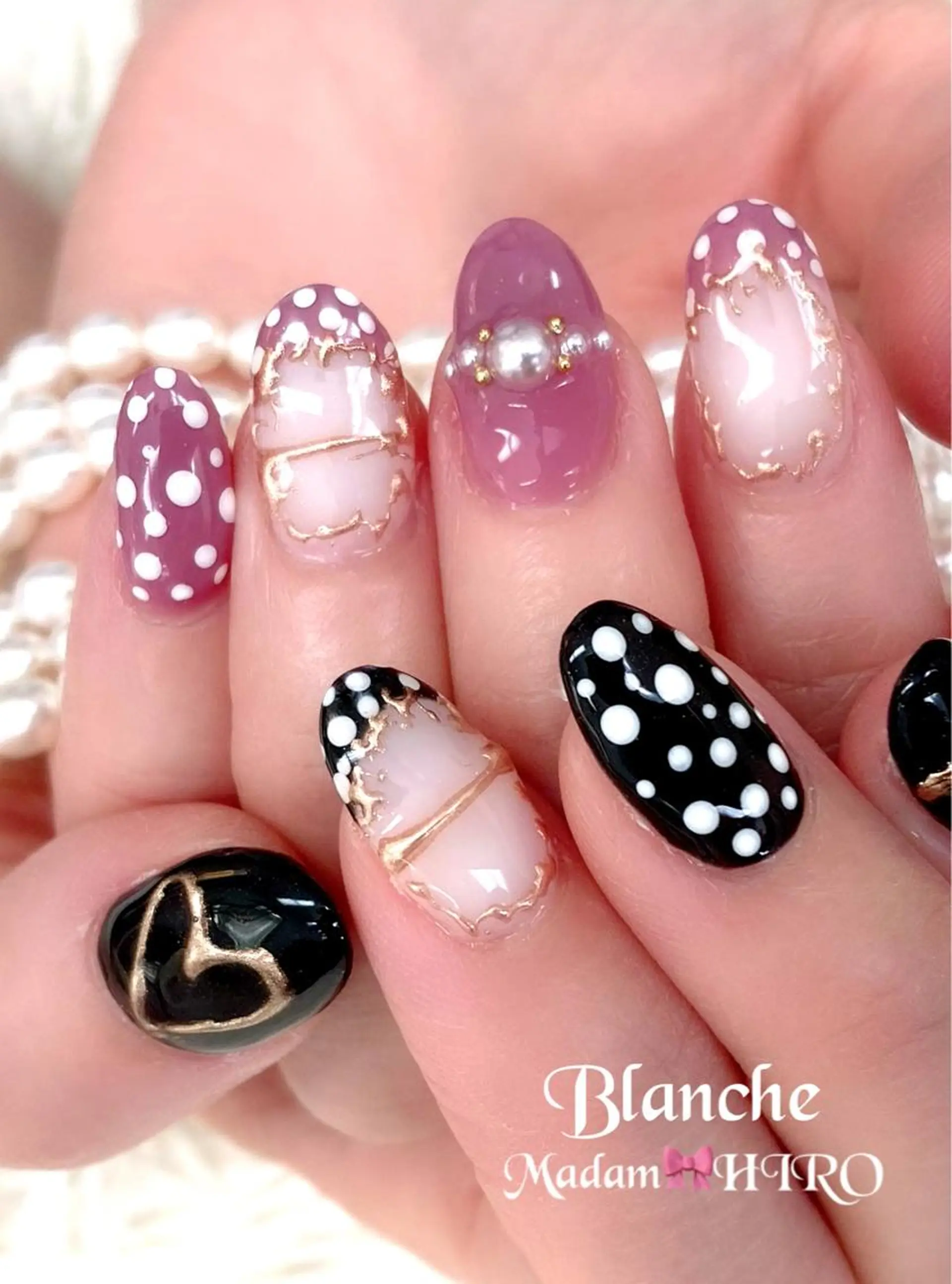 ネイル ドット ハンドネイル Lianネイル 寛子Lianのネイルデザイン