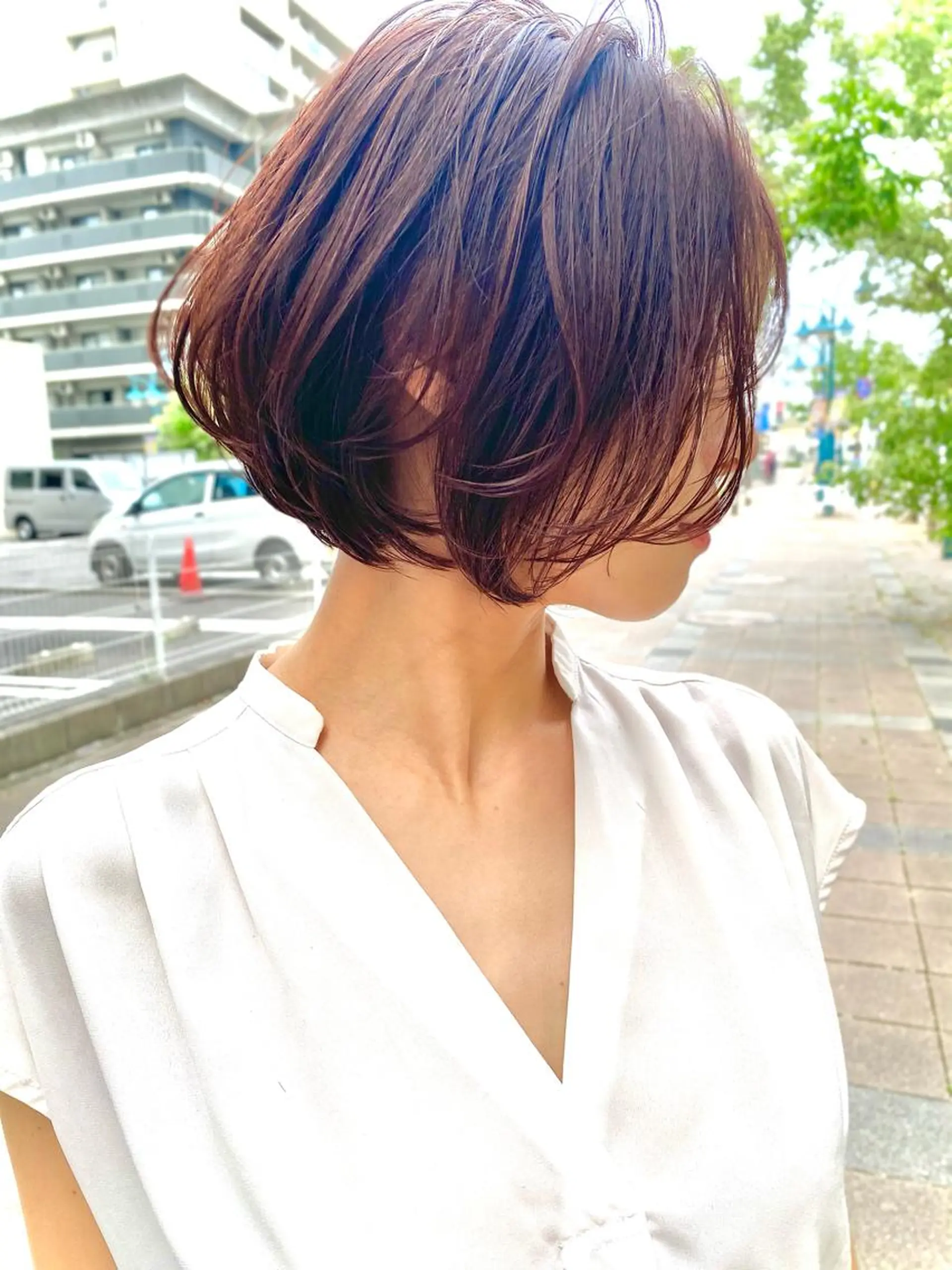 ショート カラー 明るい白髪染め専門店兵庫駅前店所属・山口 一馬のヘアスタイル