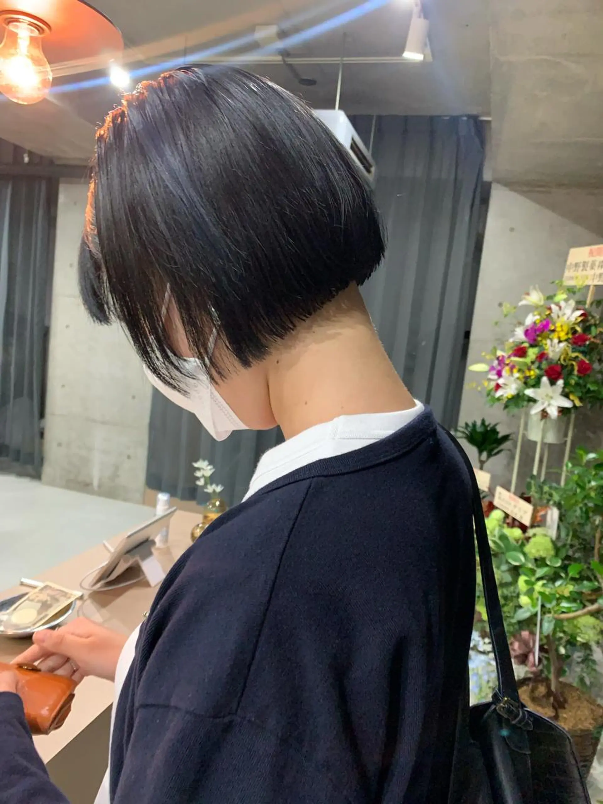 ショート カラー ボブパーマコテ巻き風 パーマNo1深江秀平のヘアスタイル