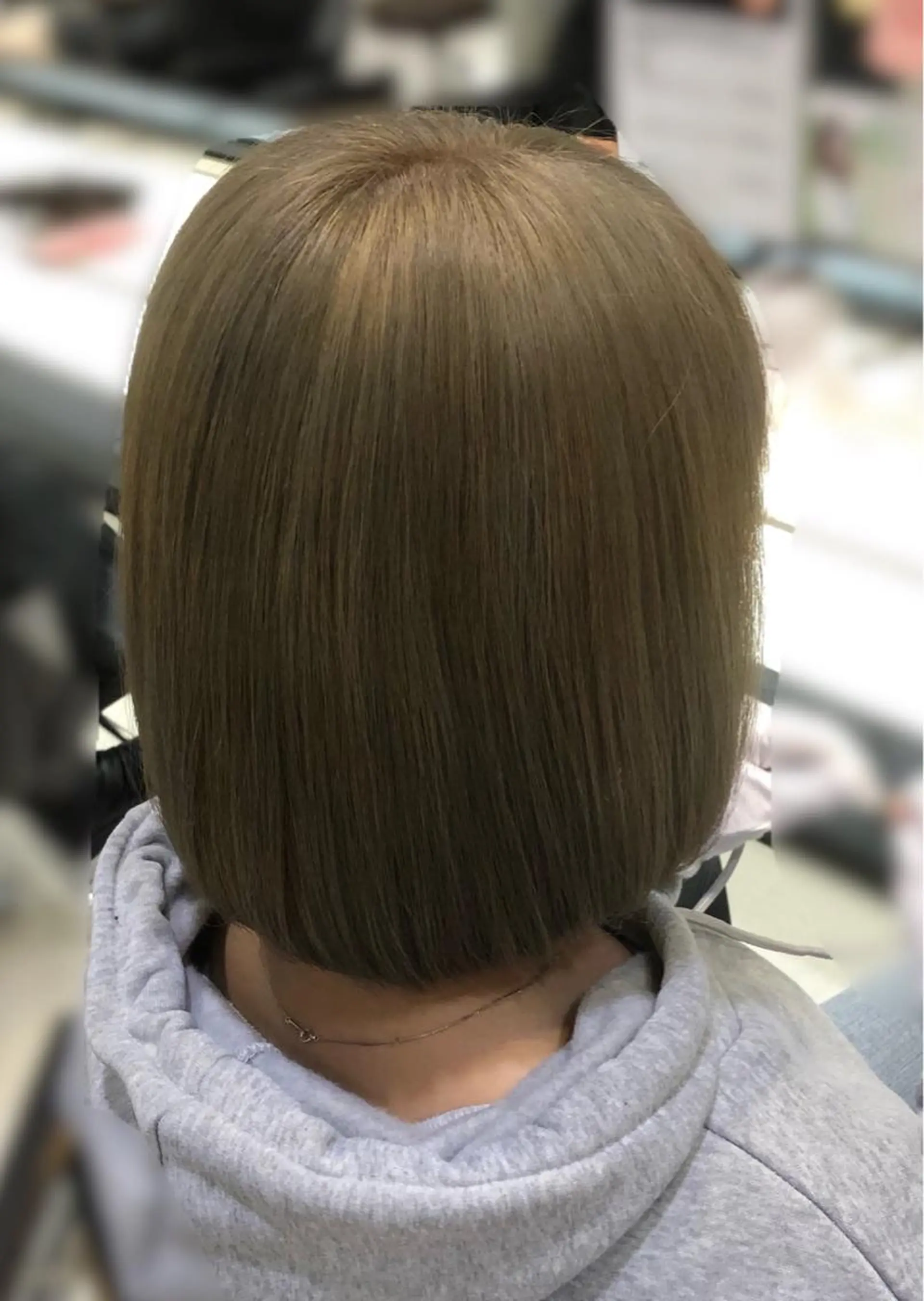 セミロング カラー ブリーチ グレージュ イルミナカラー カット ヘアカラー トリートメント ✨髪質改善✨ 田西　基彦のヘアスタイル