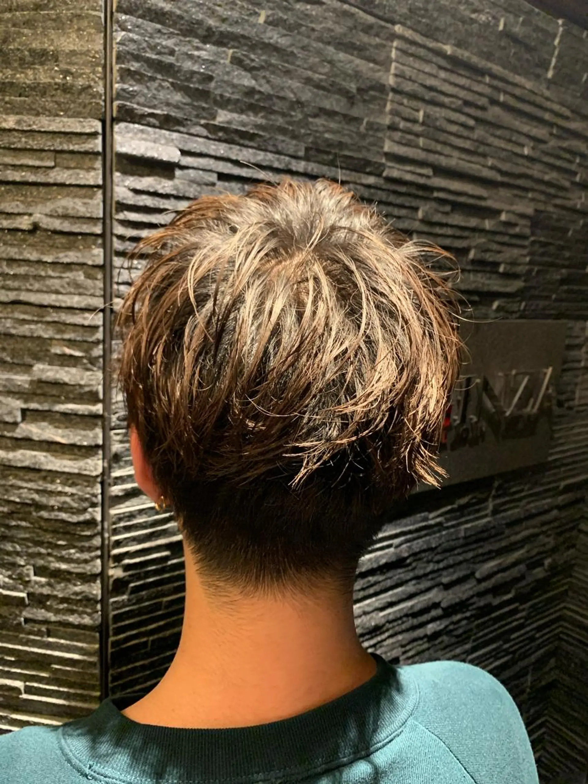 ショート カラー メンズ ヒロ銀座 バーバーショップ神楽坂所属・ひらお あおとのヘアスタイル