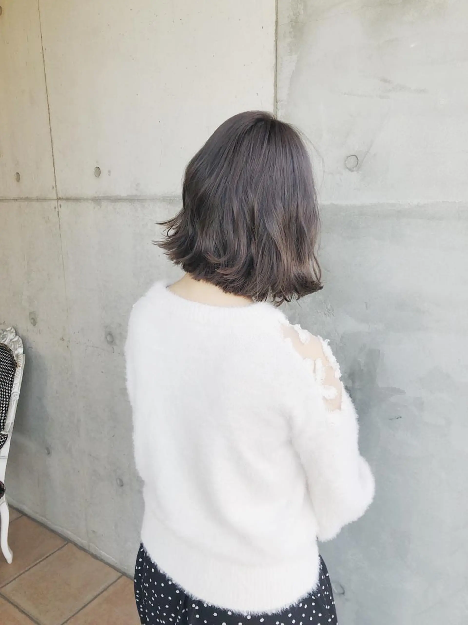 ミディアム カラー パーマ 吉田 明弘のヘアスタイル