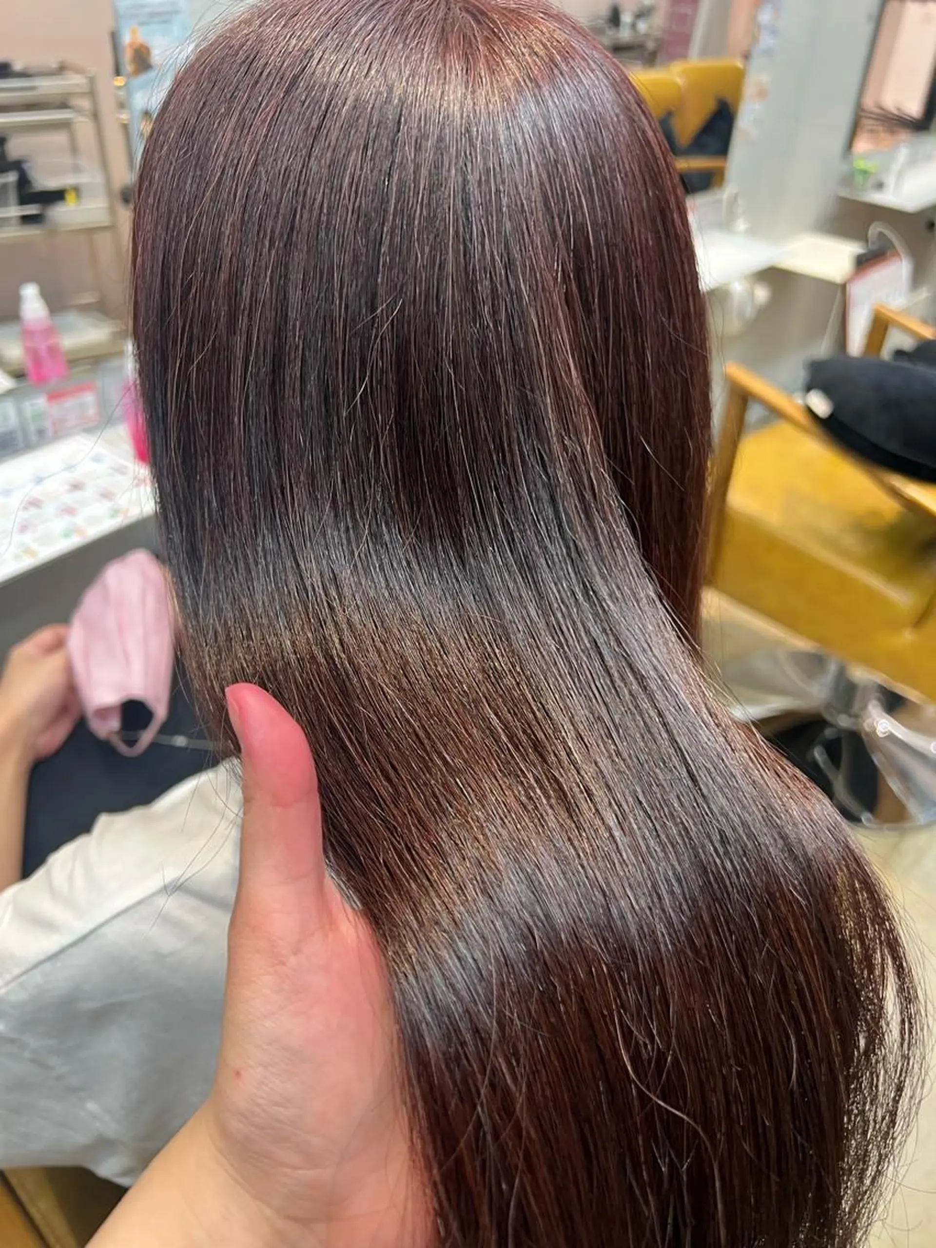 ロング カラー ピンクカラー カコ/レイヤーカット ヘアアレンジのヘアスタイル