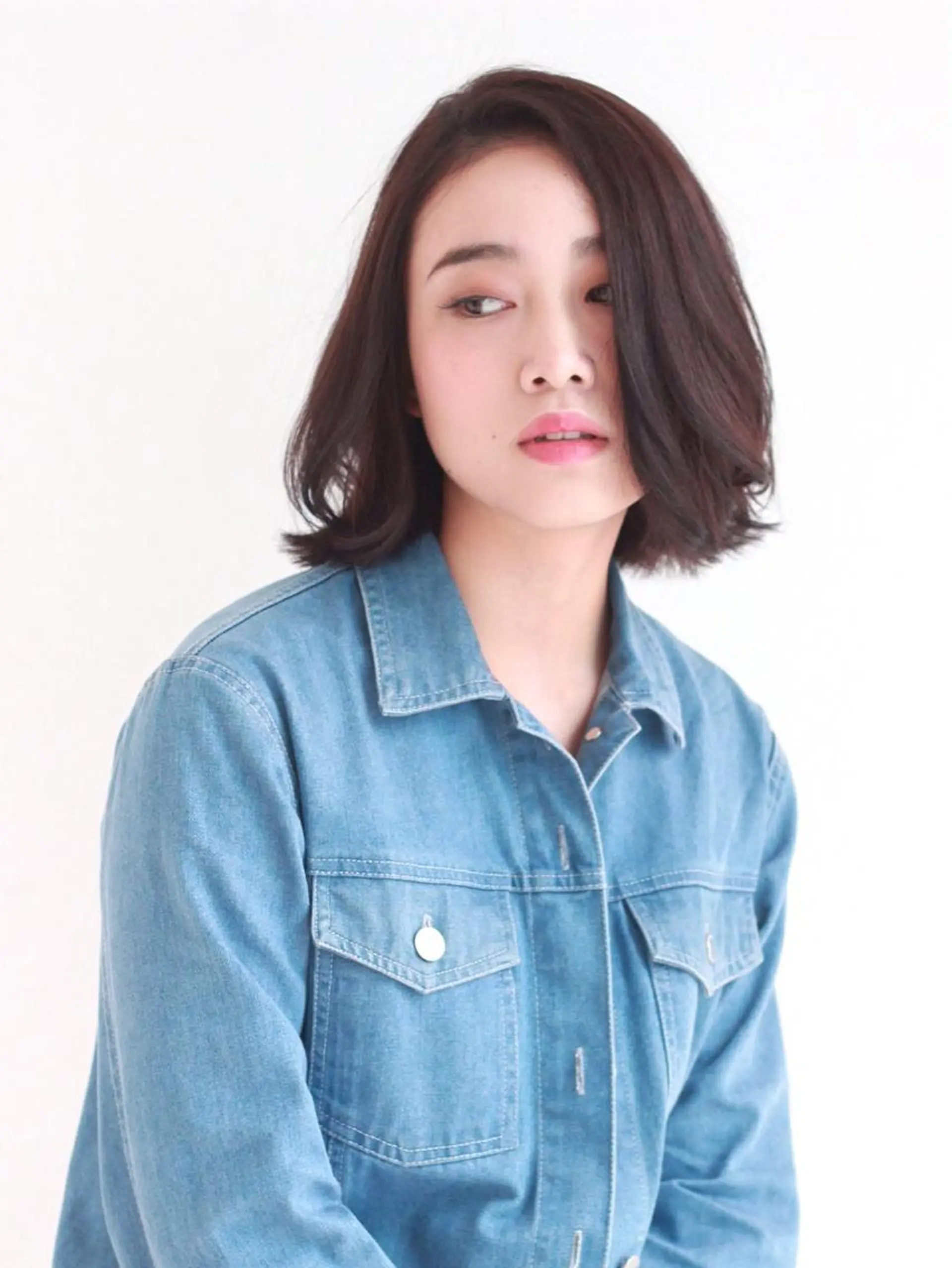 ショート 切りっぱなしボブ ボブ カット 高木 麻知子のヘアスタイル