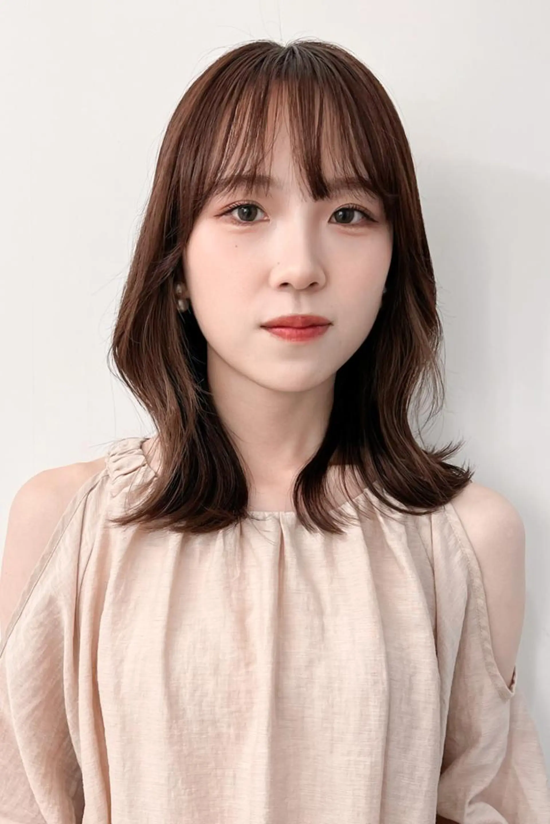 セミロング カラーモデル☆彡 今川茉綾のヘアスタイル