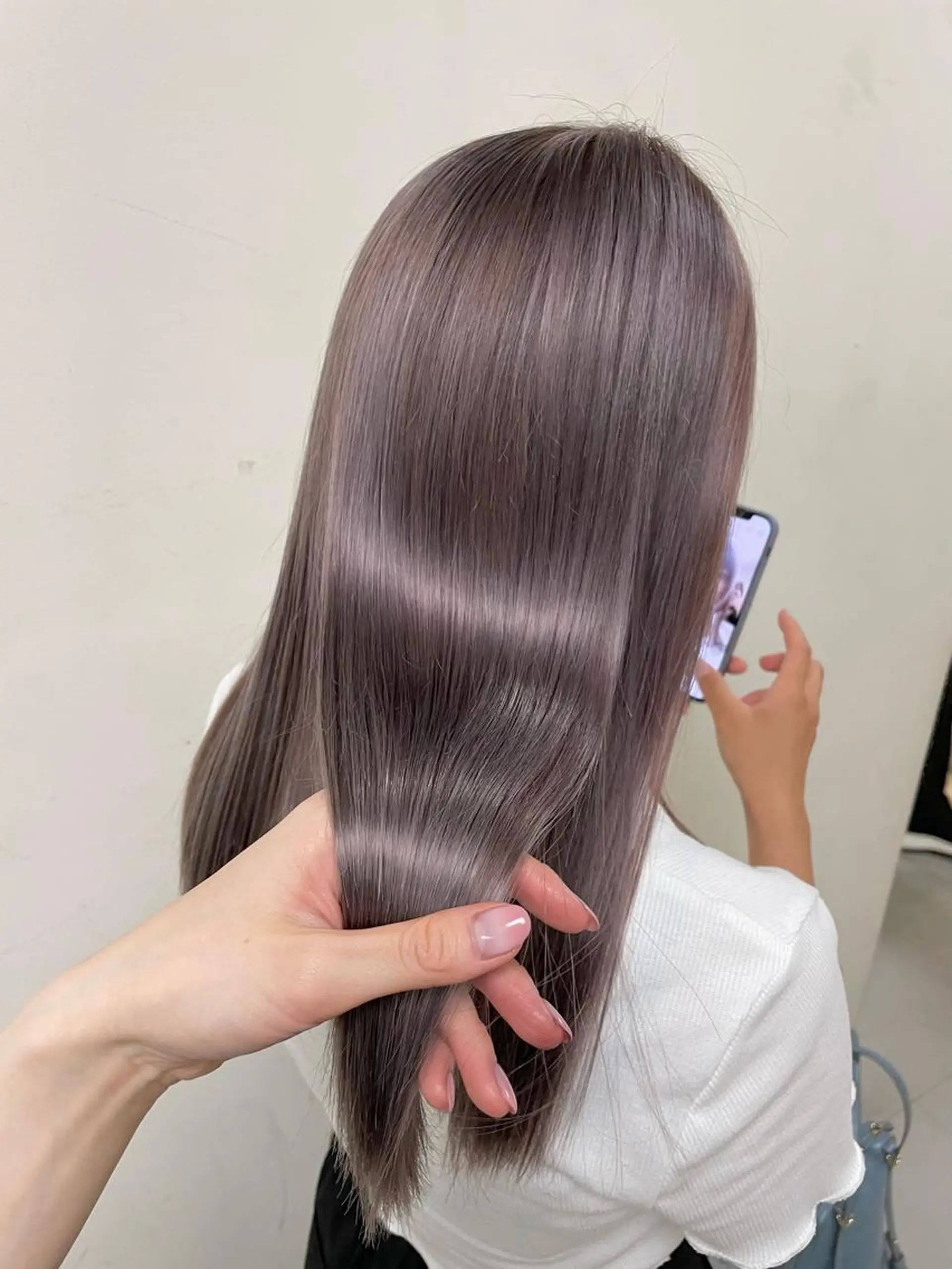 ロング カラー ヘアアレンジ カット ヘアカラー トリートメント maoブリーチ無し 似合わせカラーのヘアスタイル