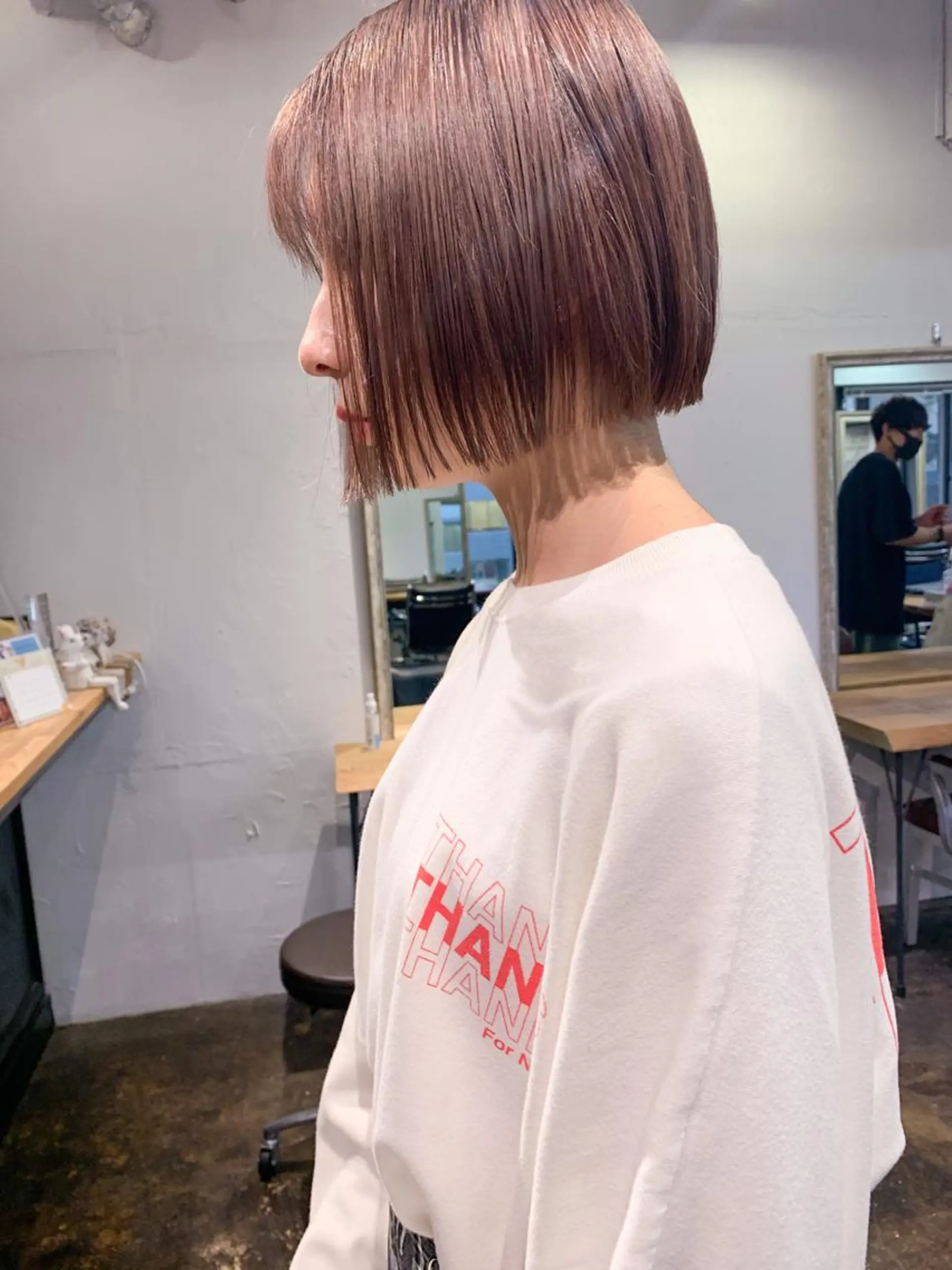 ショート カラー ブリーチ ケアブリーチ ハイトーンカラー ピンクカラー ボブ chill所属・topstylist fukudaのその他イメージ