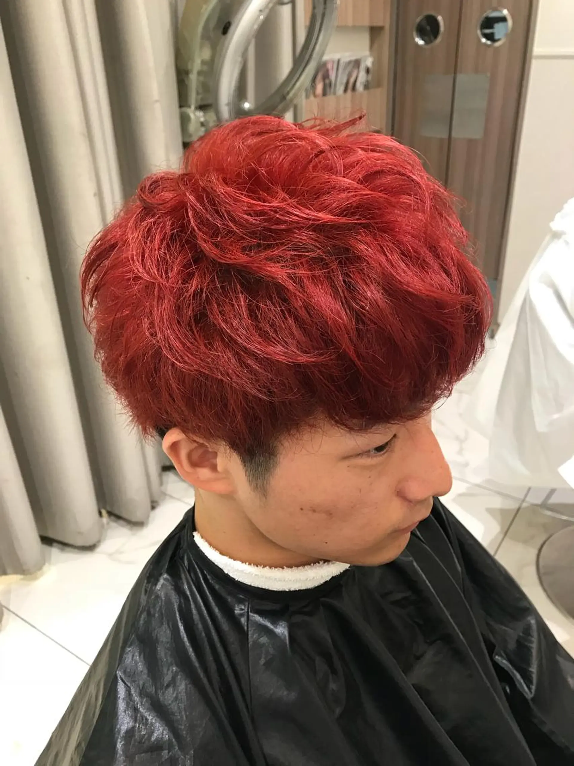 ショート カラー メンズ 【メンズ縮毛矯正】 田中秀斗のヘアスタイル