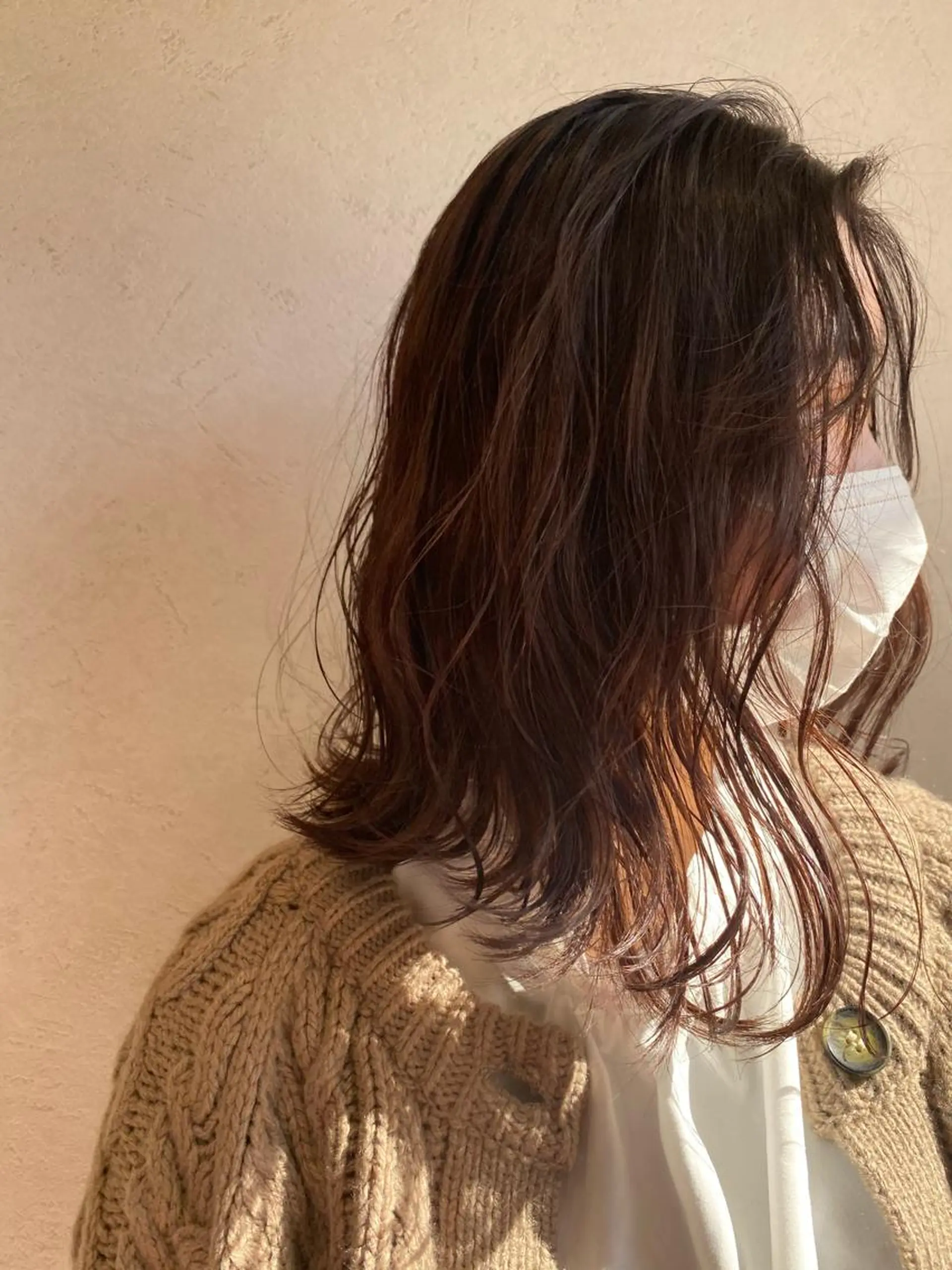 セミロング カラー ブラウンカラー チョコレートブラウン ヘアカラー トリートメント ヘッドスパ パーマ指名No1 /namiのヘアスタイル