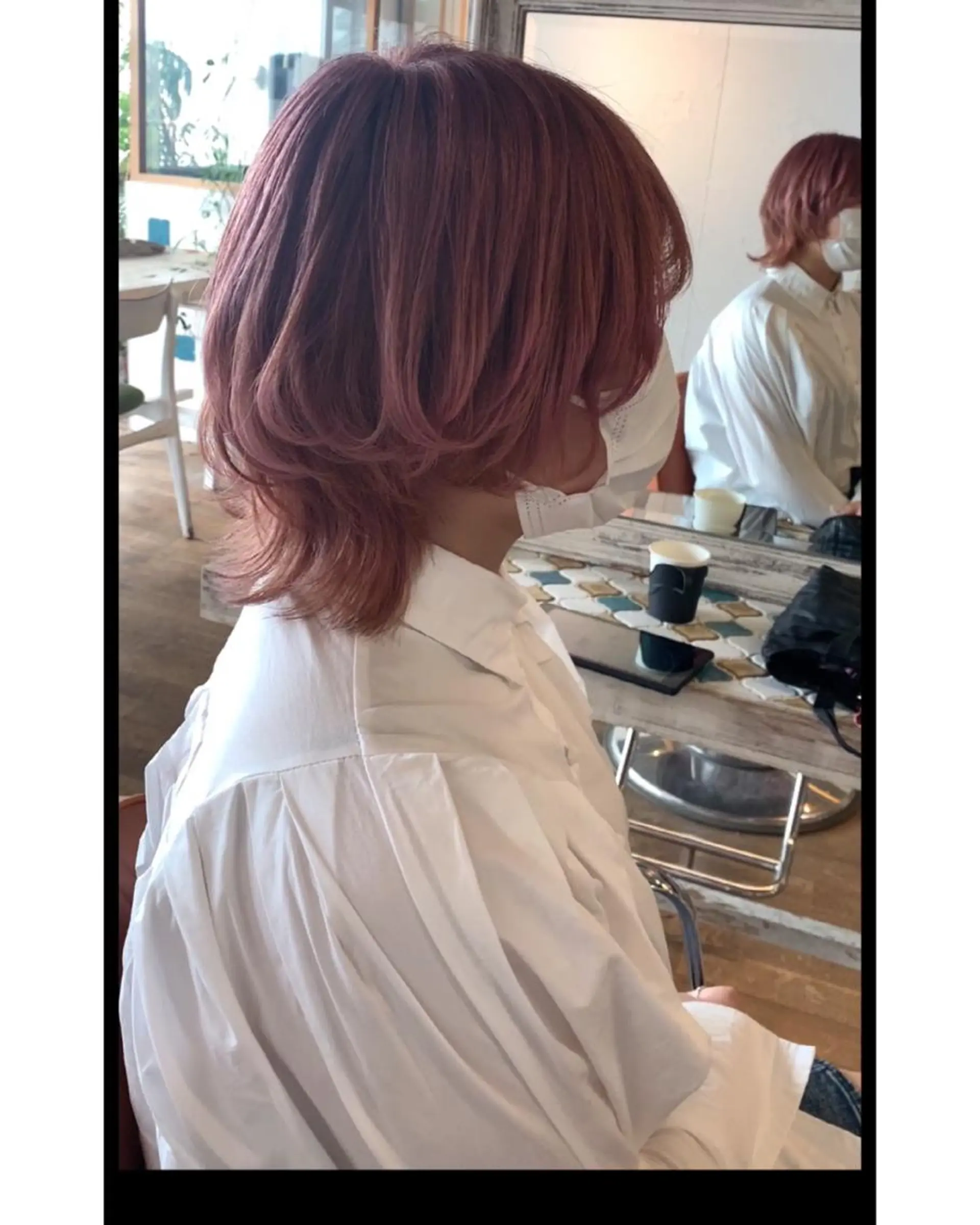 カラー ベージュカラー ブロンド ハイトーンカラー ピンクカラー Beyond（kitaro）所属・石井辰功也 フリーランス美容師のヘアスタイル