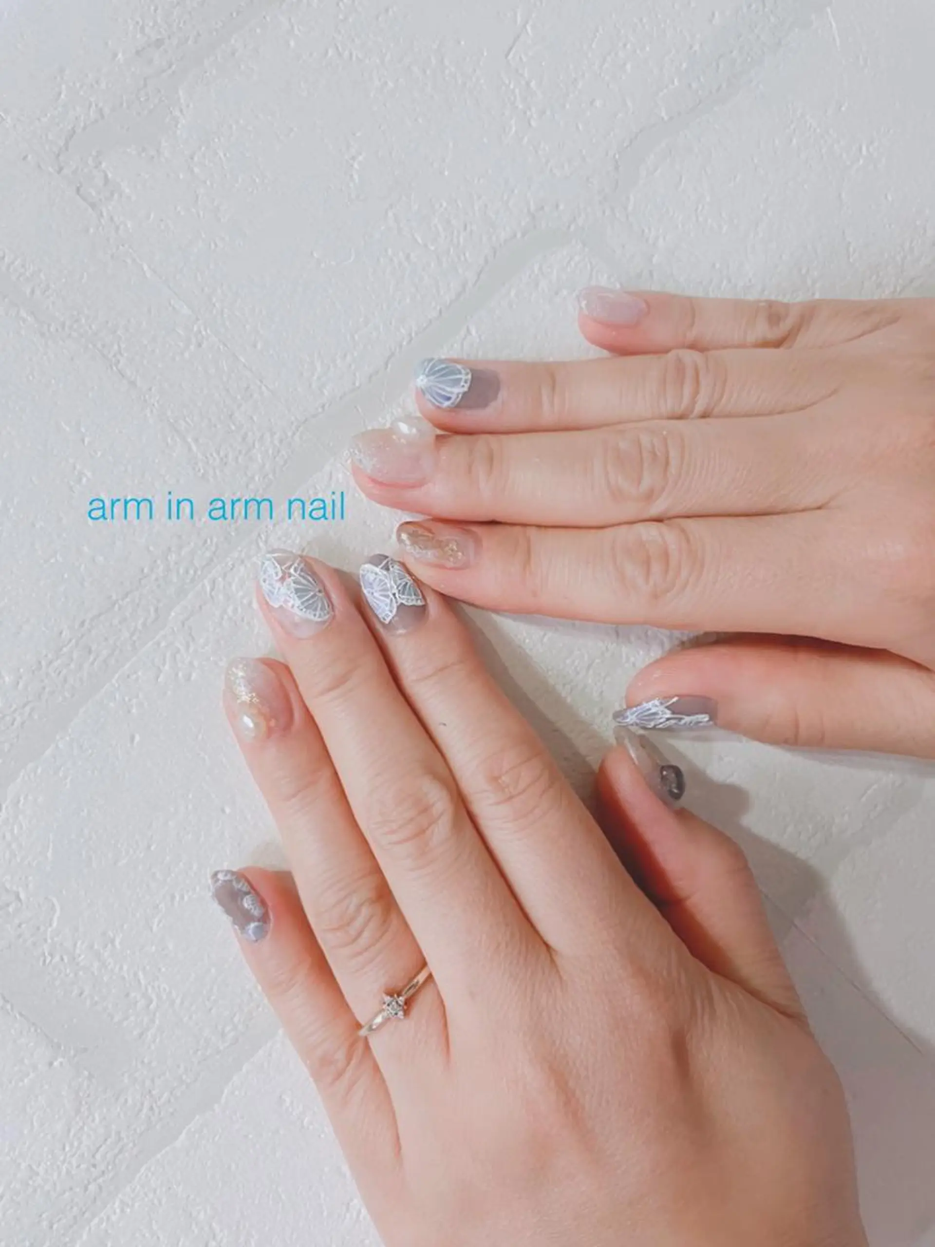 ネイル arm in arm ︎✿Yamamotoのマツエク・マツパデザイン