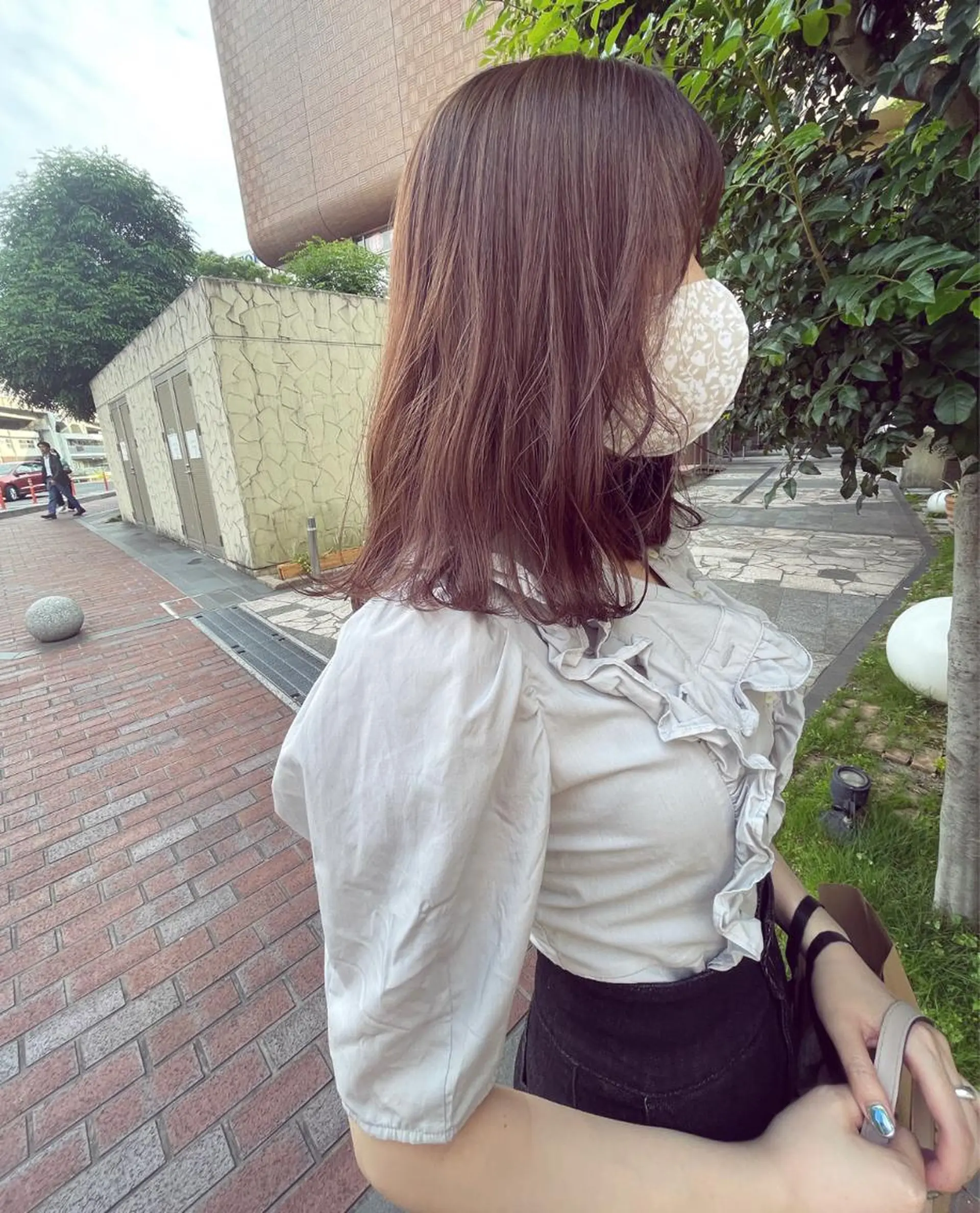 ミディアム カラー 🙃 透明感カラー/ボブのヘアスタイル