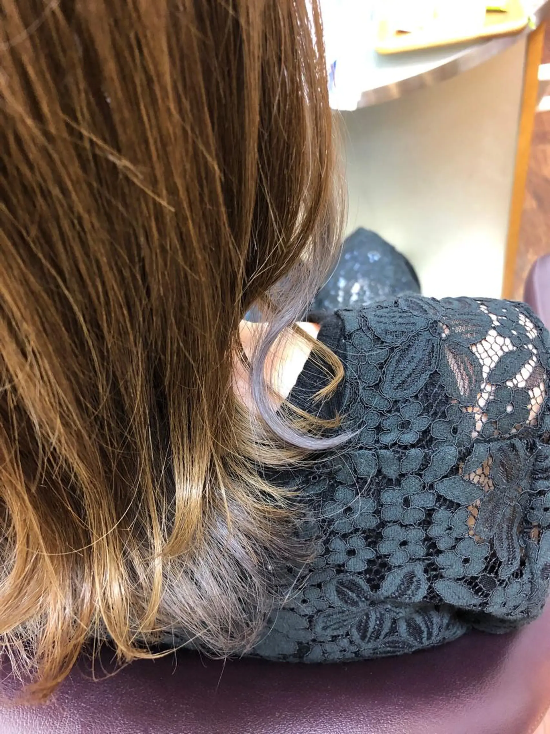 ミディアム カラー 田辺 黎花のヘアスタイル