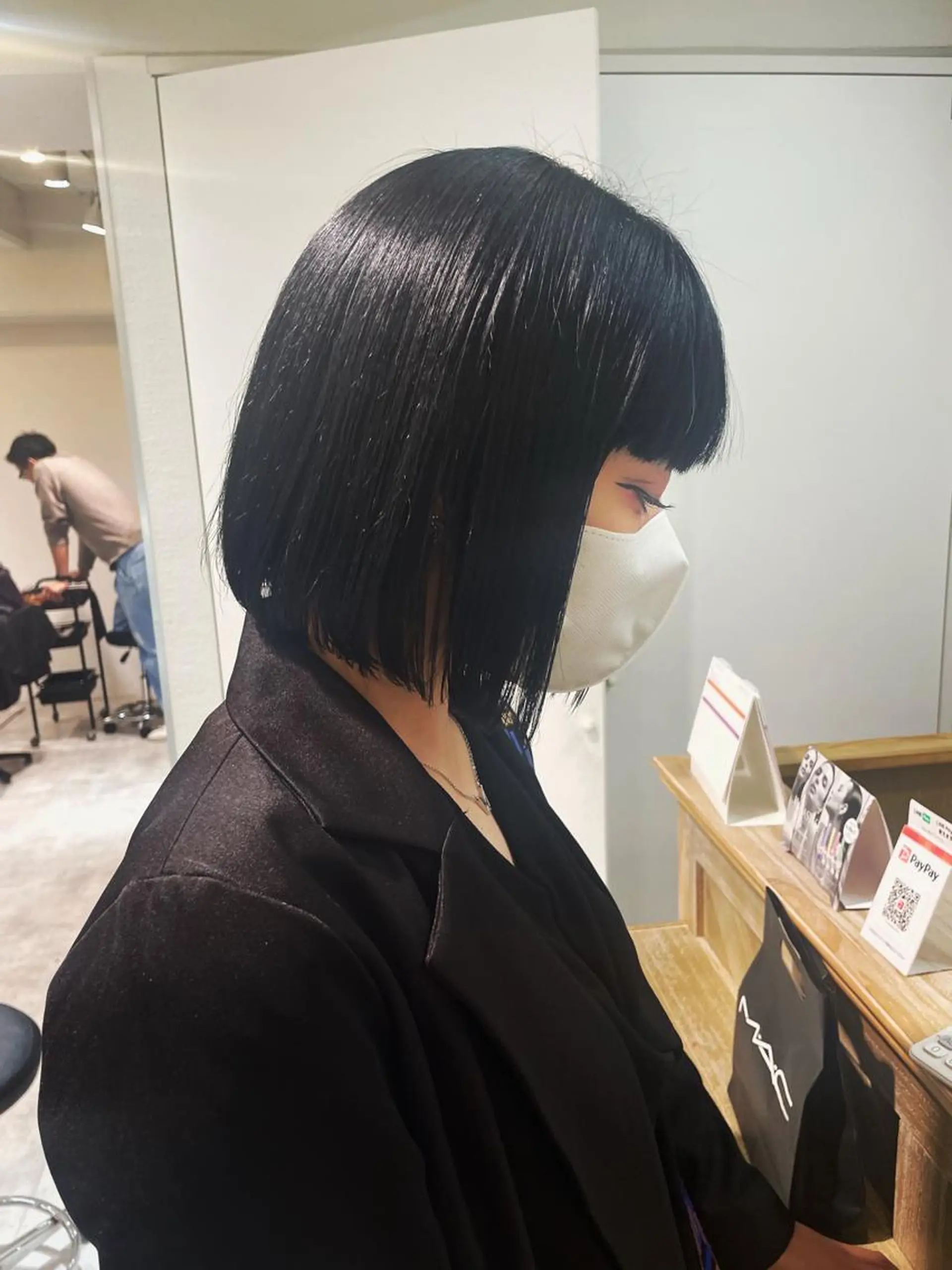 ショート カット 縮毛矯正 トリートメント 田中大星 /ボブ 縮毛矯正のヘアスタイル