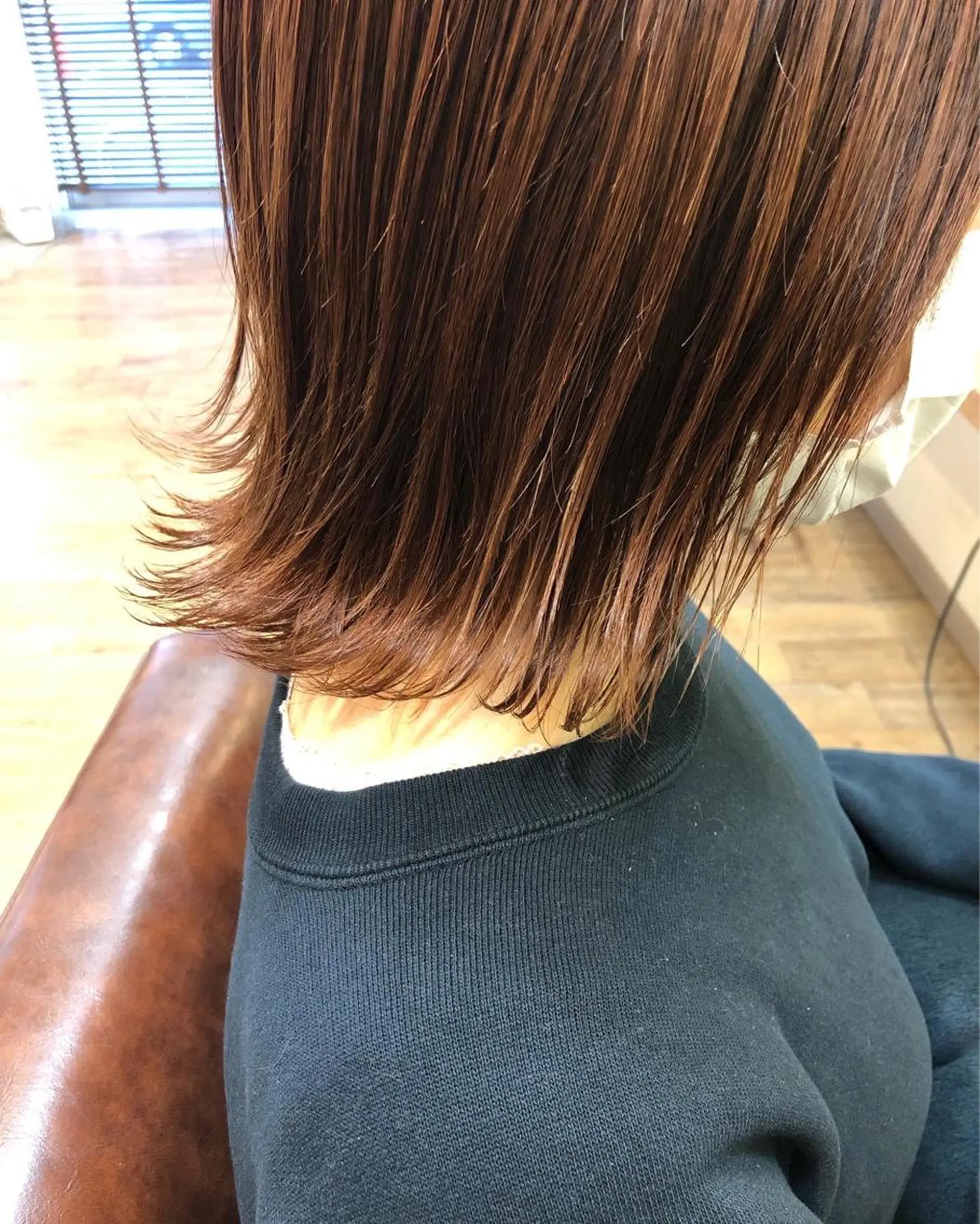 ミディアム カラー パーマ ヘアアレンジ ❣️倉敷❣️美髪 カラー能登一成のヘアスタイル