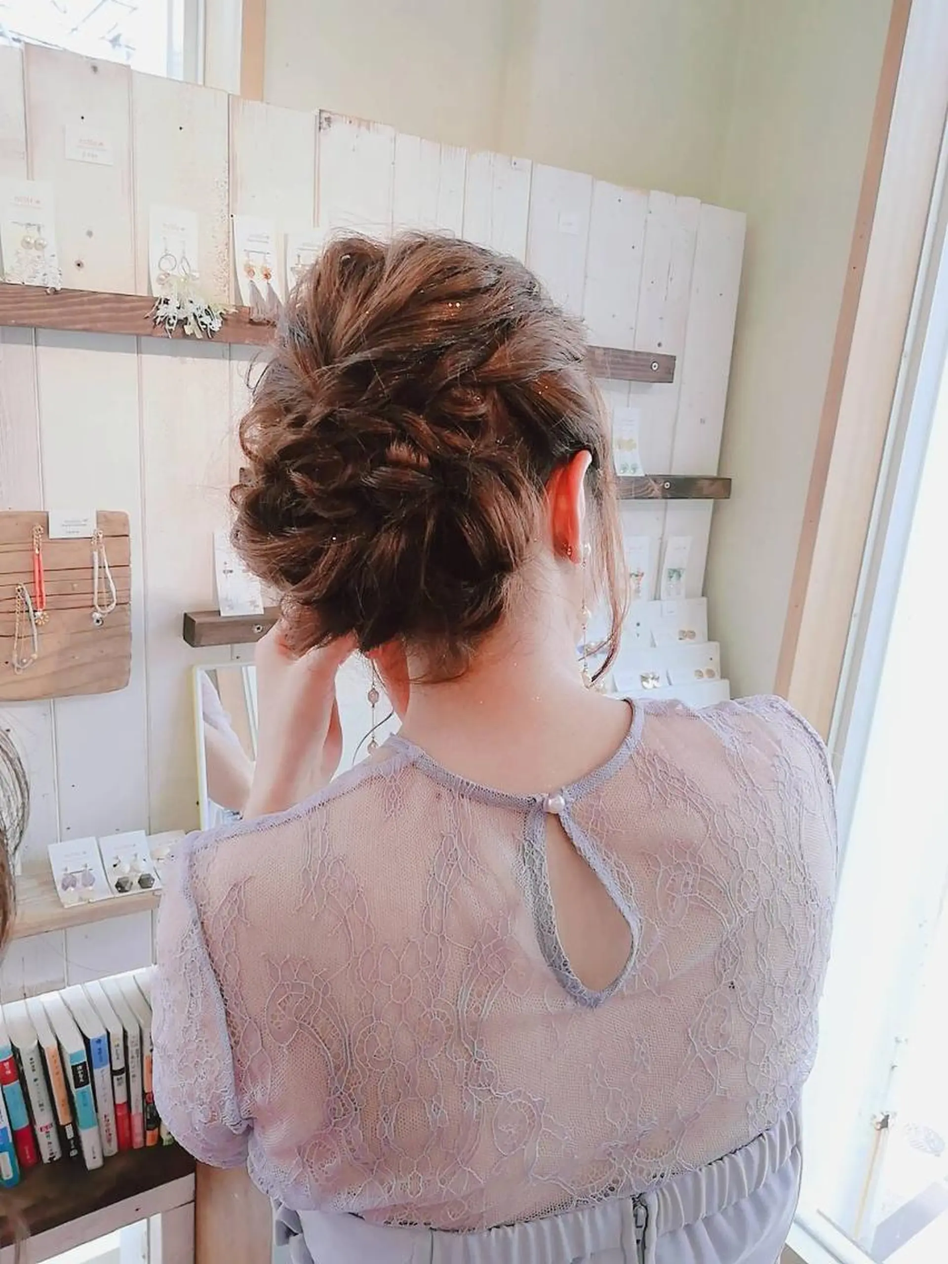 ヘアアレンジ 西新美容室 ナチュラルオーブンのヘアスタイル