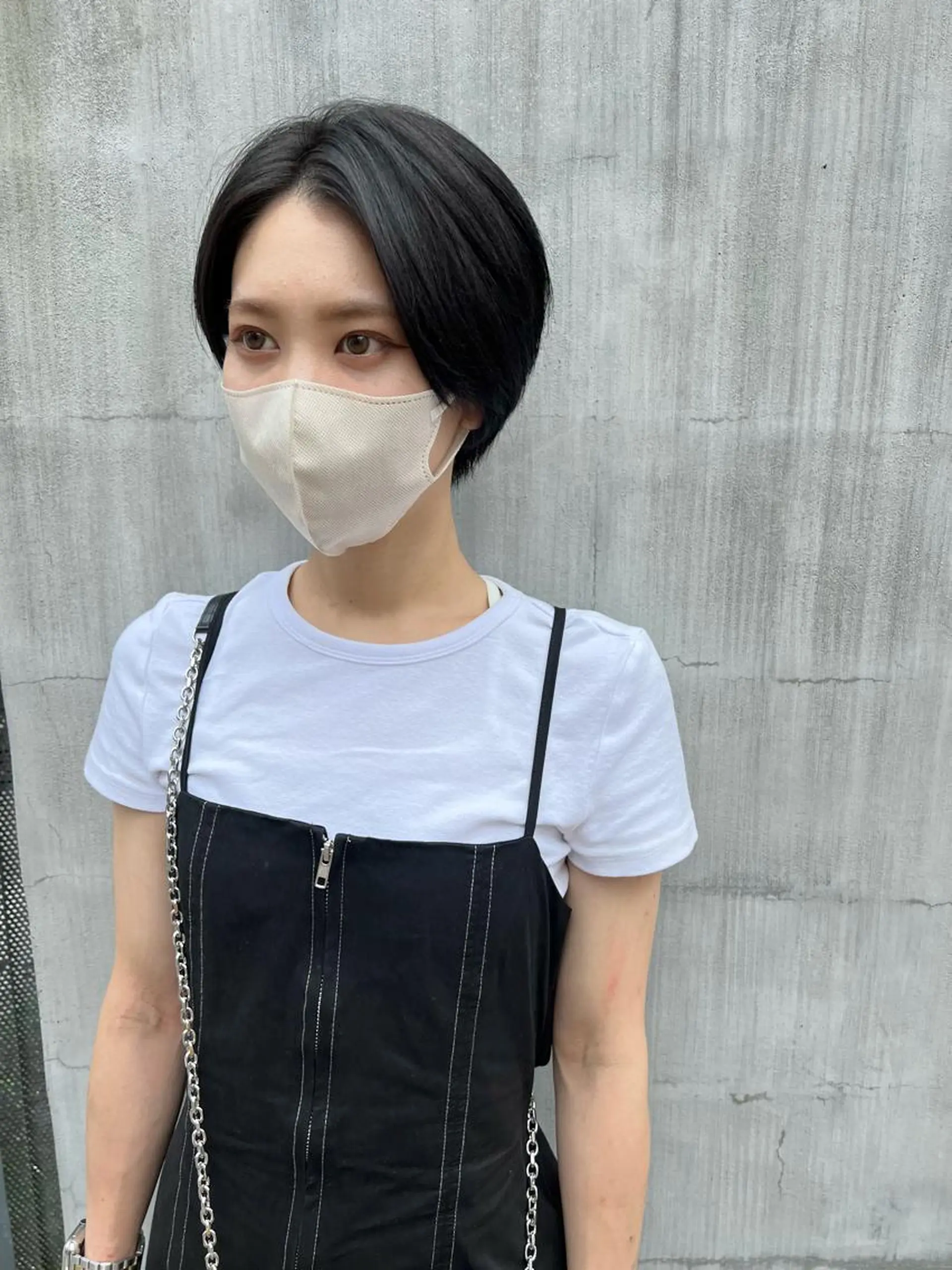 ショート カラー ハンサムショート 黒髪 ショートヘア カット ヘアカラー 千葉 郁也のヘアスタイル