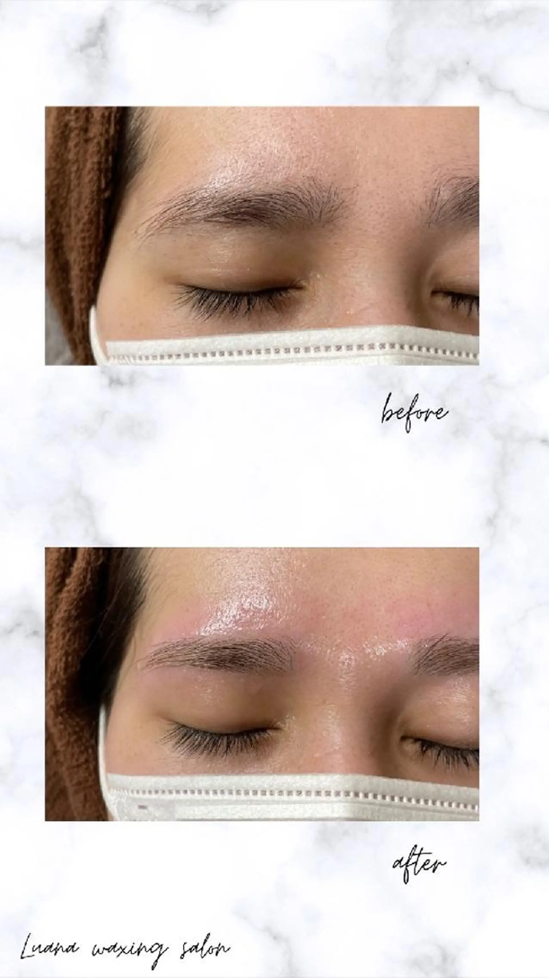 アイブロウ 眉毛ワックス脱毛 Luana waxing salon所属・Luana wax 🐚根本のエステ・リラクイメージ