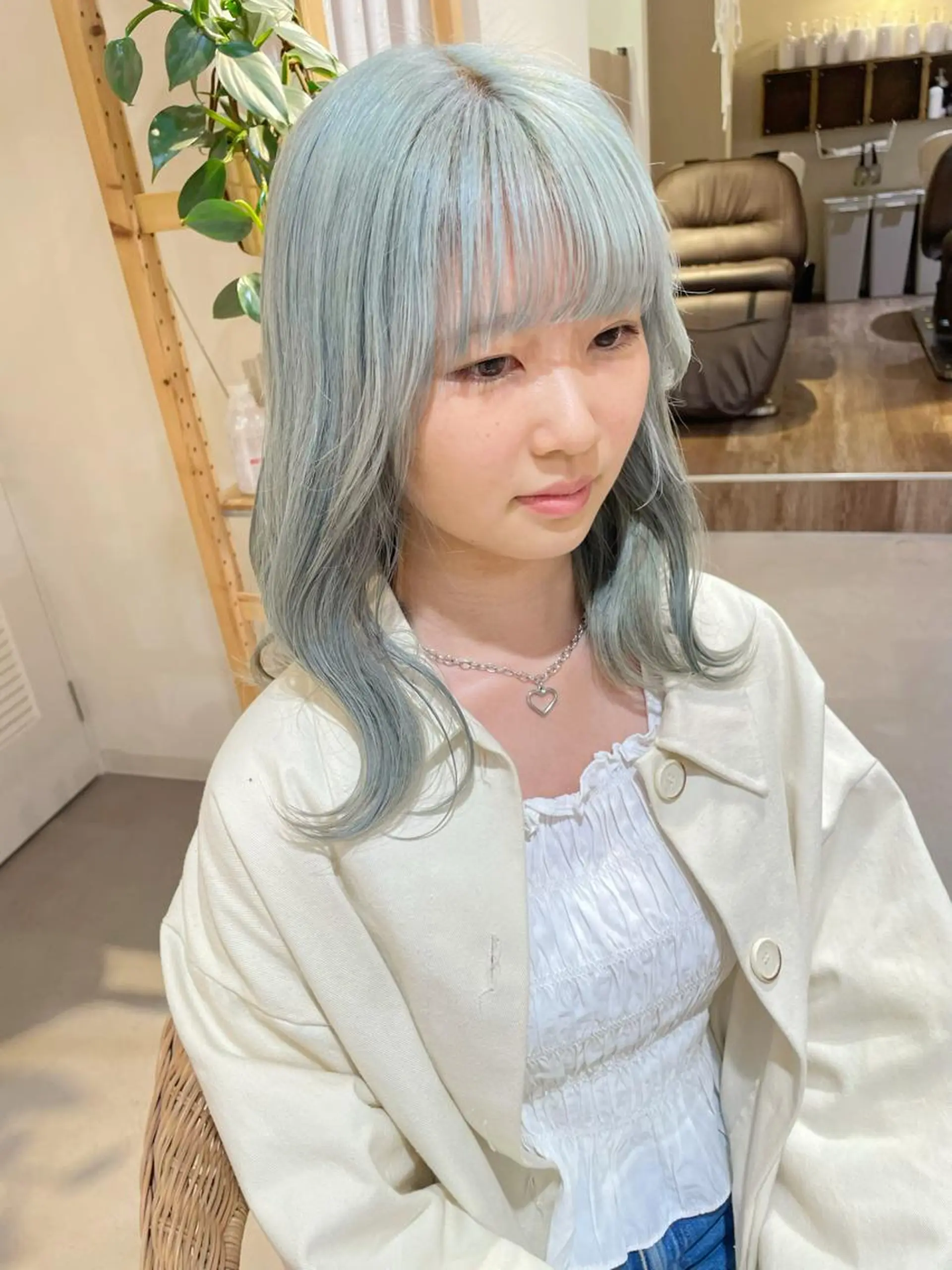 セミロング ヘアカラー トリートメント cocoluana(ココルアナ)所属・韓国風ヘア専門 🇰🇷Noaのヘアスタイル