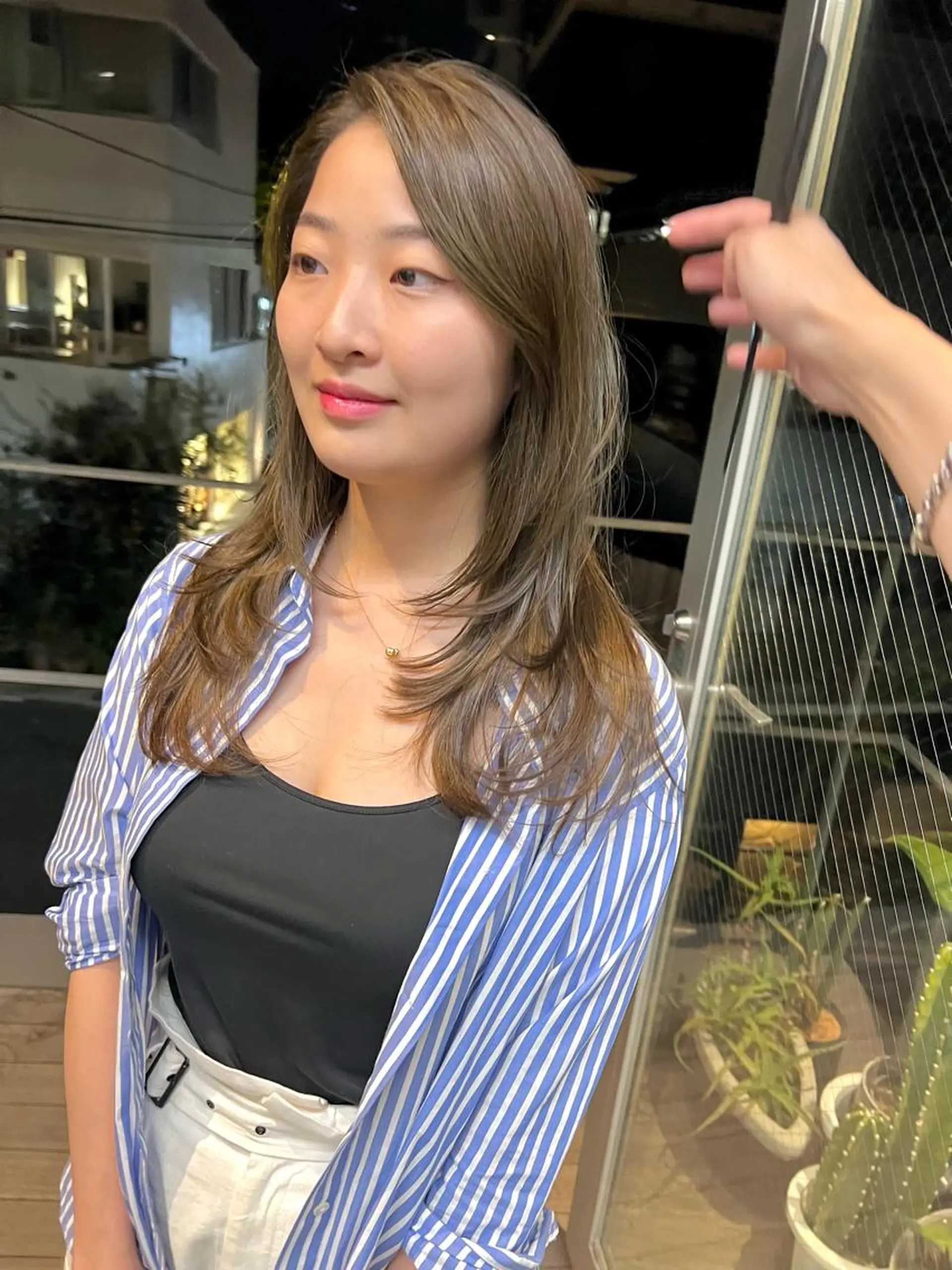 ミディアム カラー レイヤーカット カット ヘアカラー sakoda shunkiのヘアスタイル