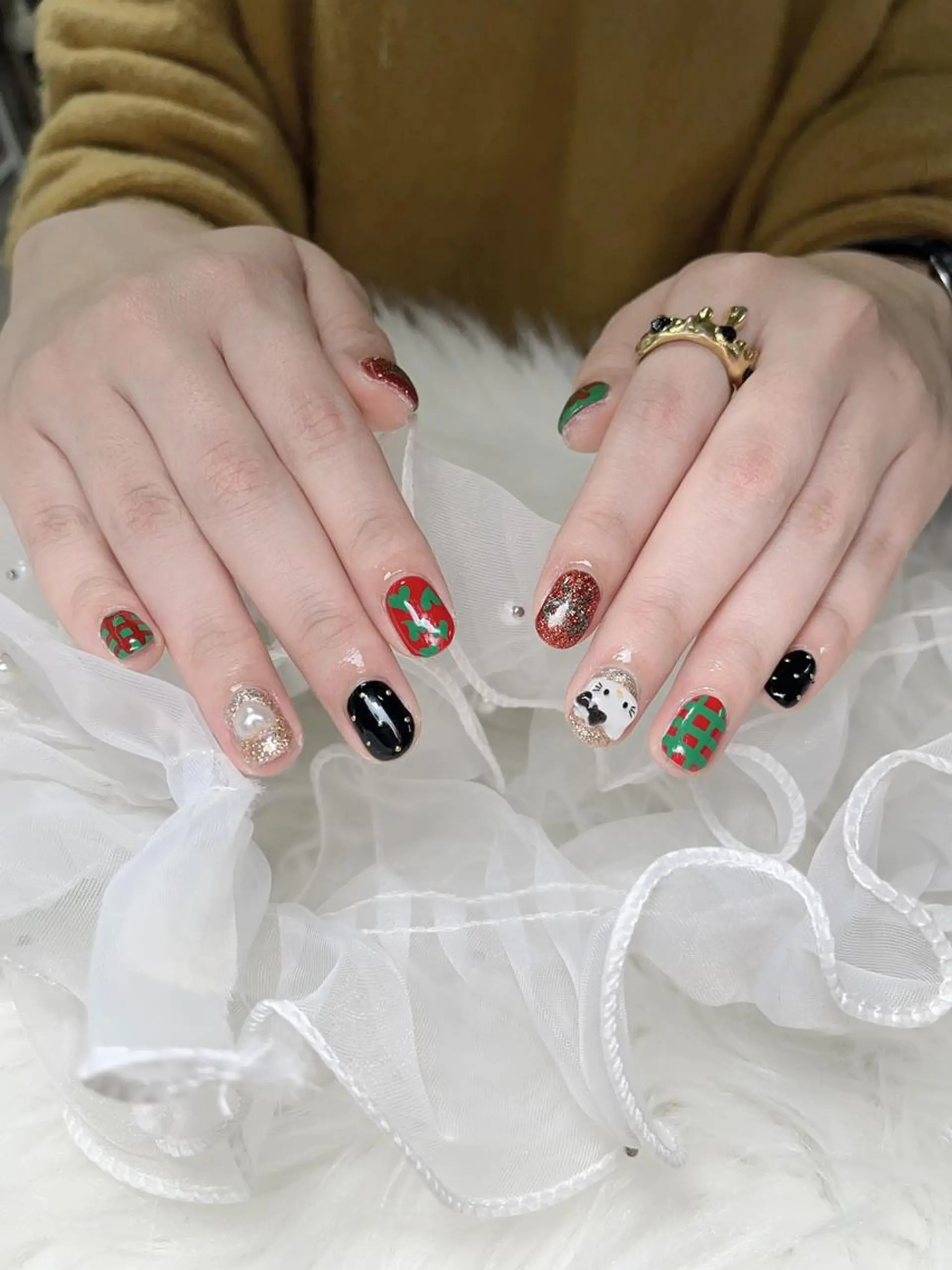 ネイル ki🍒🍒 ki ツルツルネイルのネイルデザイン