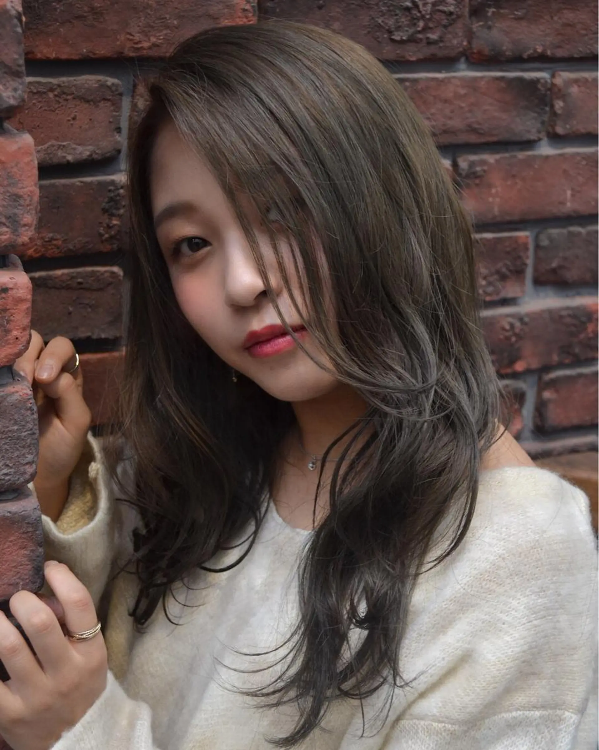 セミロング カラー グレージュ メンズ指名多数!! SiLO 田島のヘアスタイル