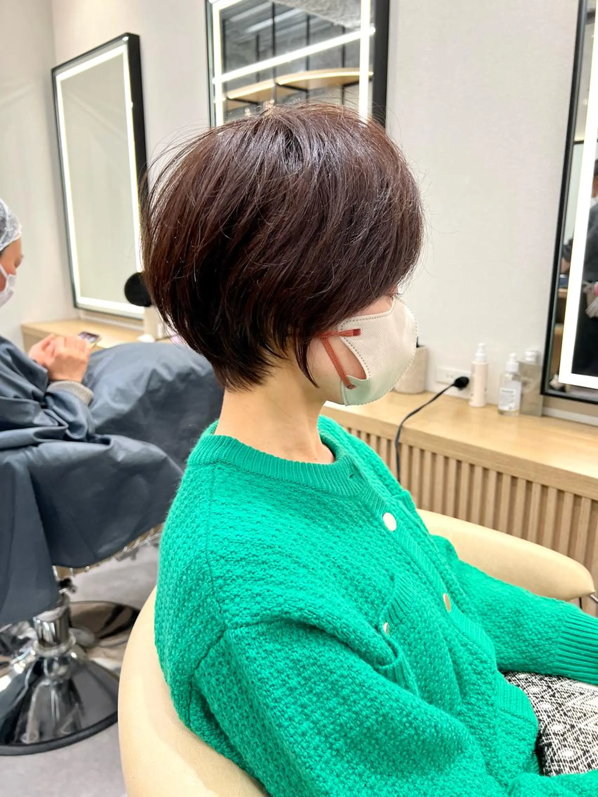 ショート カラー 丸みショート ショートヘア 【似合わせ・レイヤー ・パーマ】海気のヘアスタイル