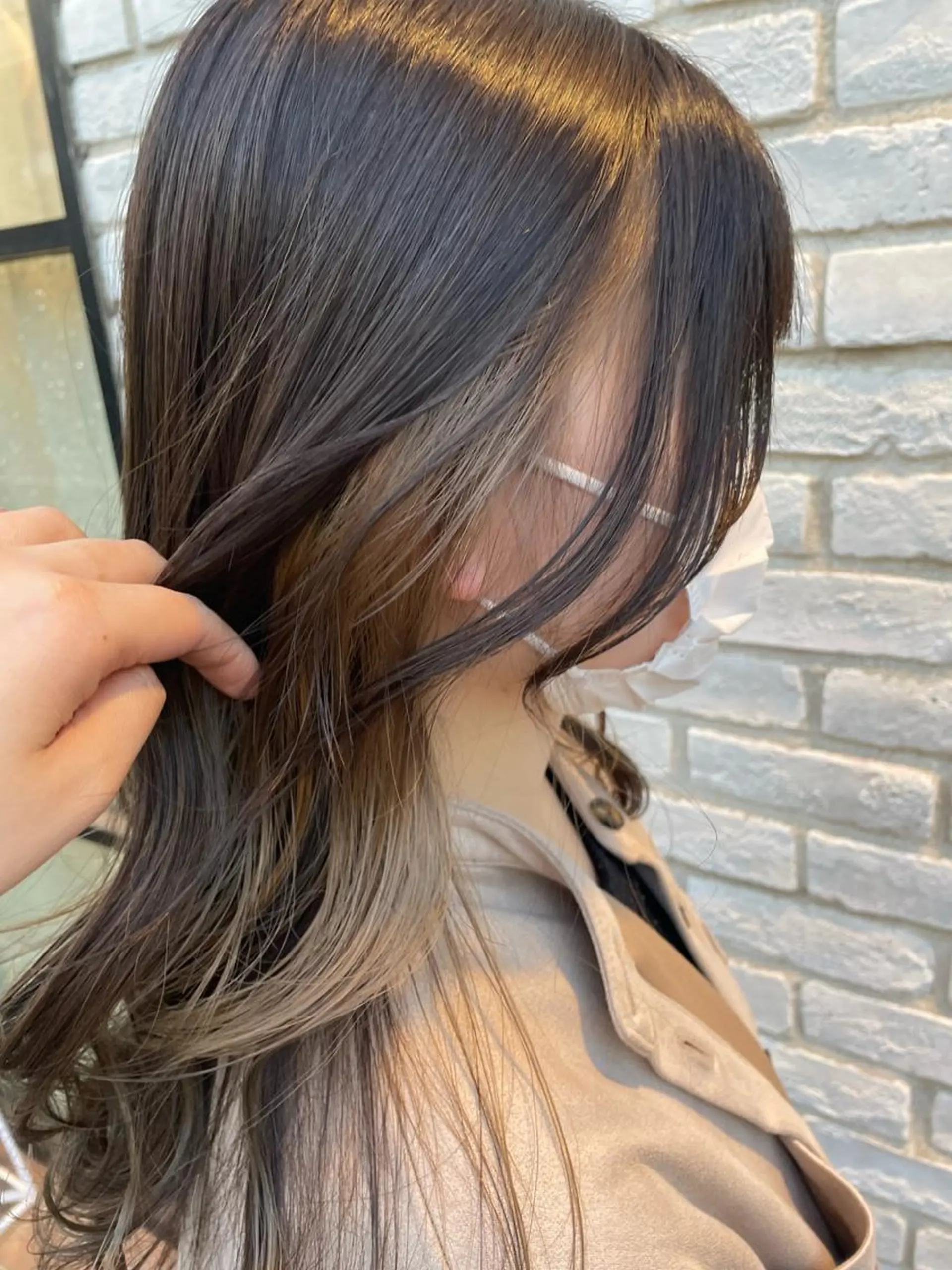 ロング カラー イヤリングカラー 天野 玲菜のマツエク・マツパデザイン