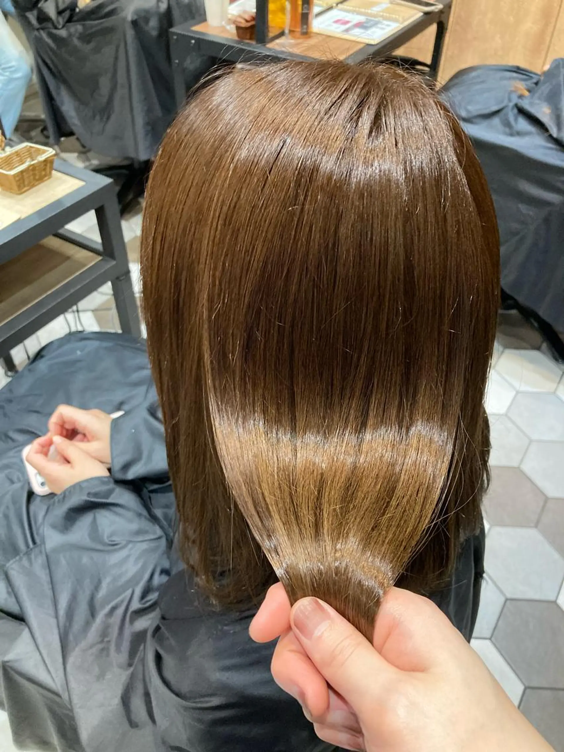 ミディアム カラー カット 縮毛矯正 トリートメント 髪質改善/痛ませ ないカラー/西村航大のヘアスタイル