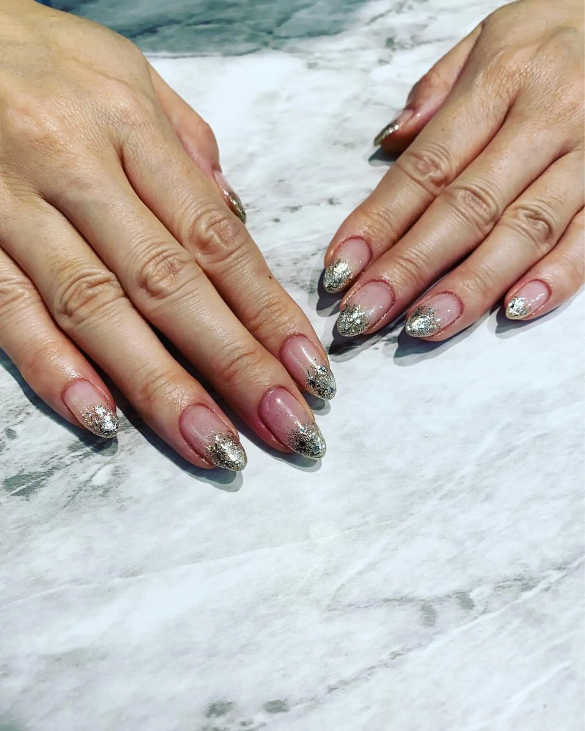 ネイル ラメ(グリッター) ハンドネイル フットネイル ハンドケア nail salon  AlgeTy所属・✴︎:.｡. MAKI.｡.:✴︎のネイルデザイン