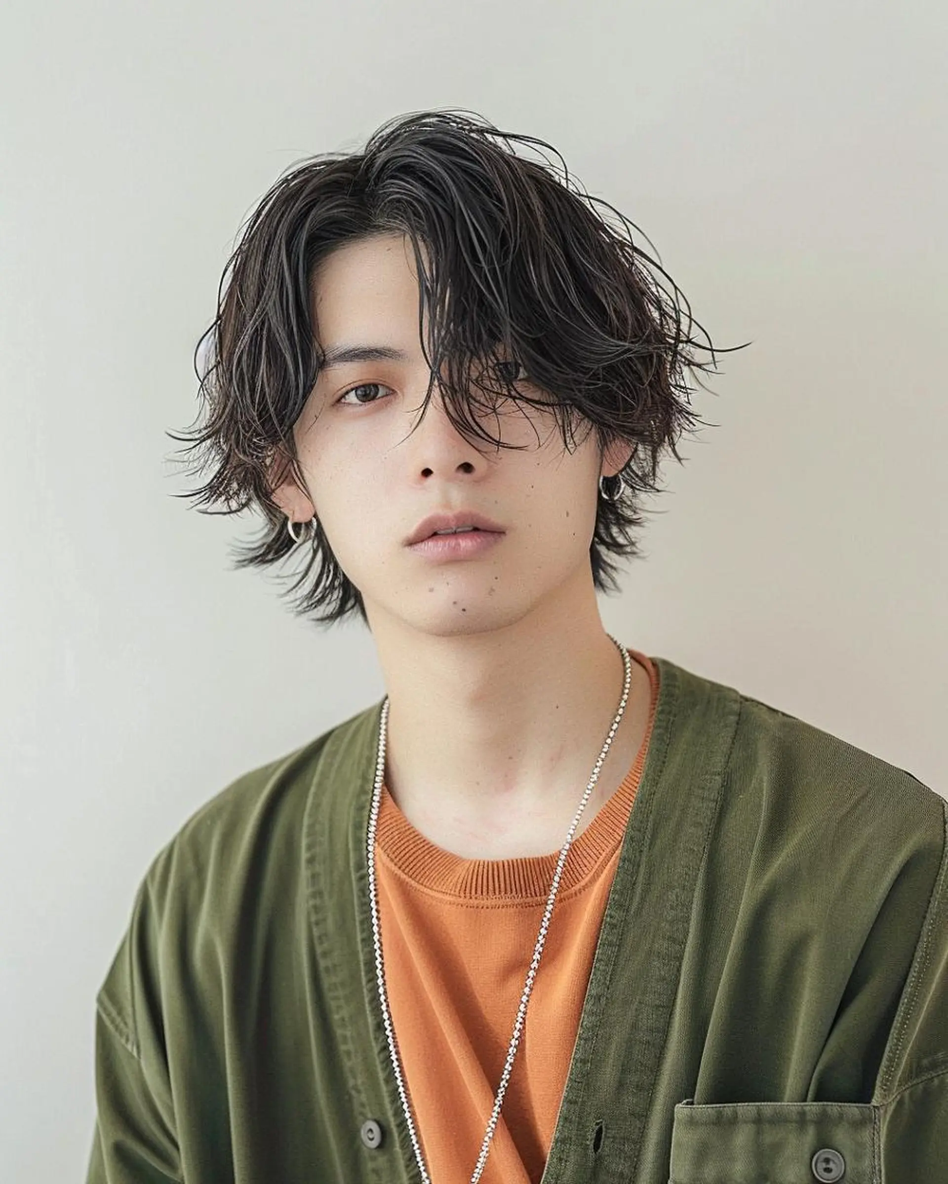 ショート メンズカット デザインカラーのヘアスタイル