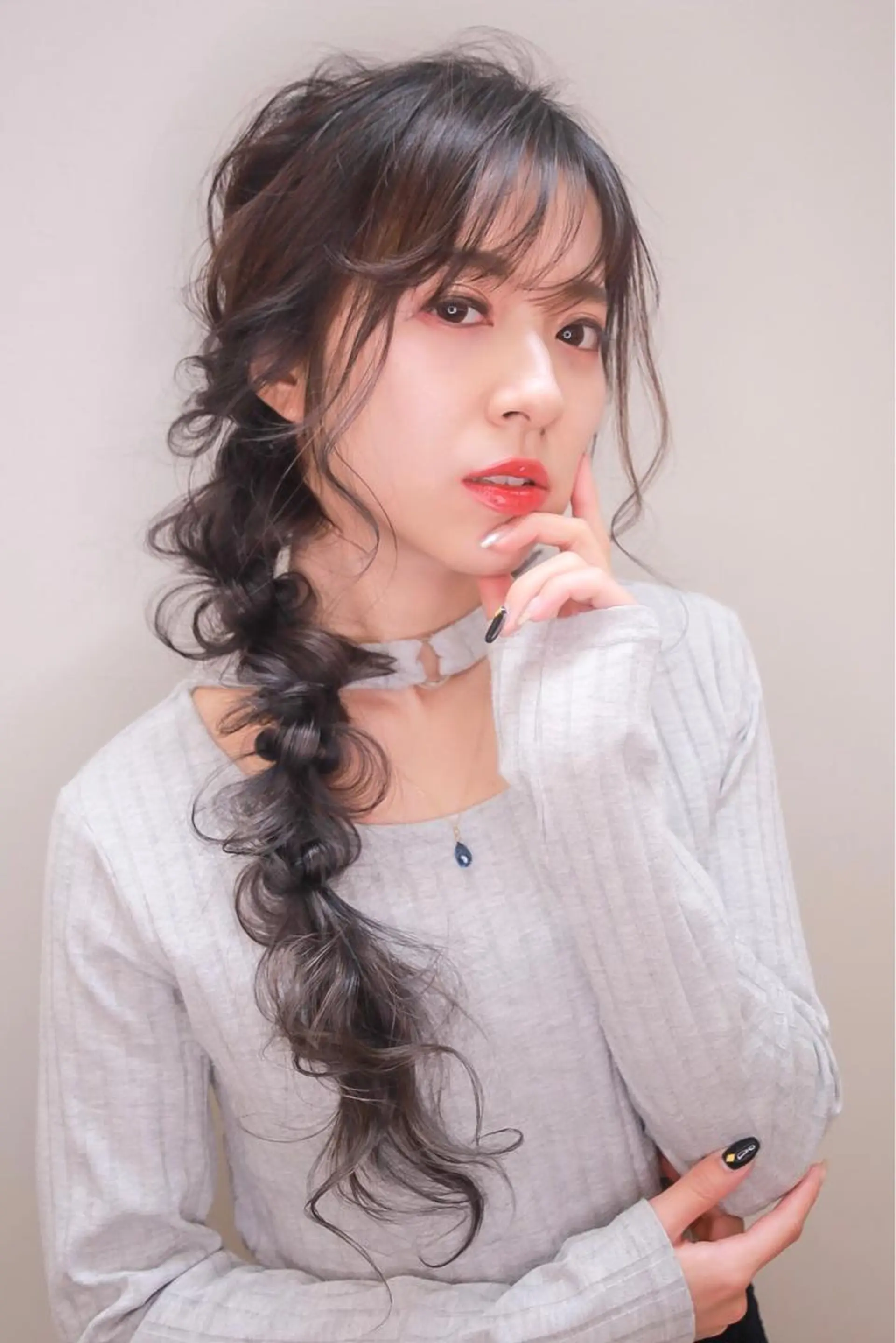 ロング カラー ヘアアレンジ 伊藤 裕貴のヘアスタイル